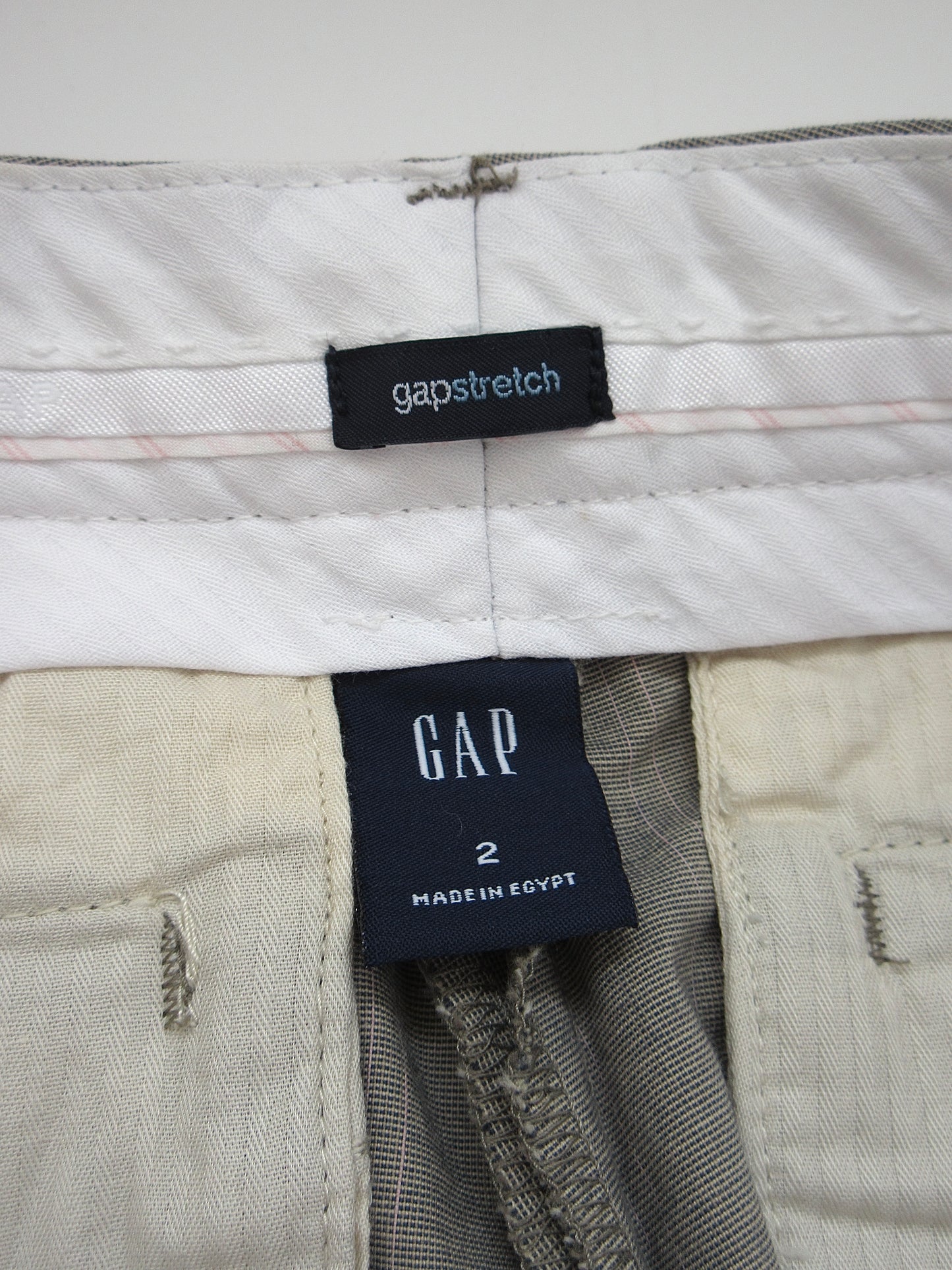 GAP glen plaid low rise pants