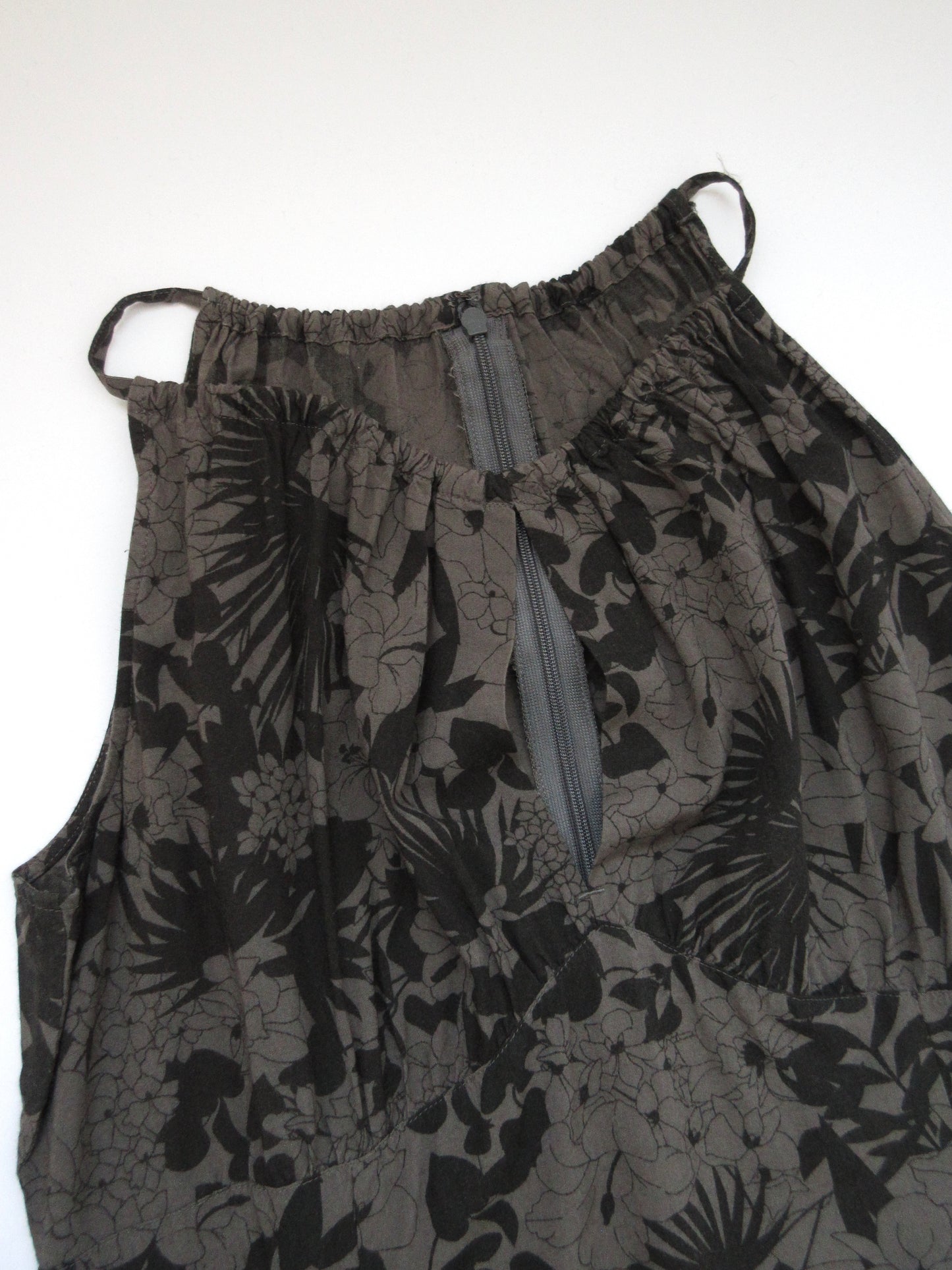 【used】flower pattern sleeveless dress