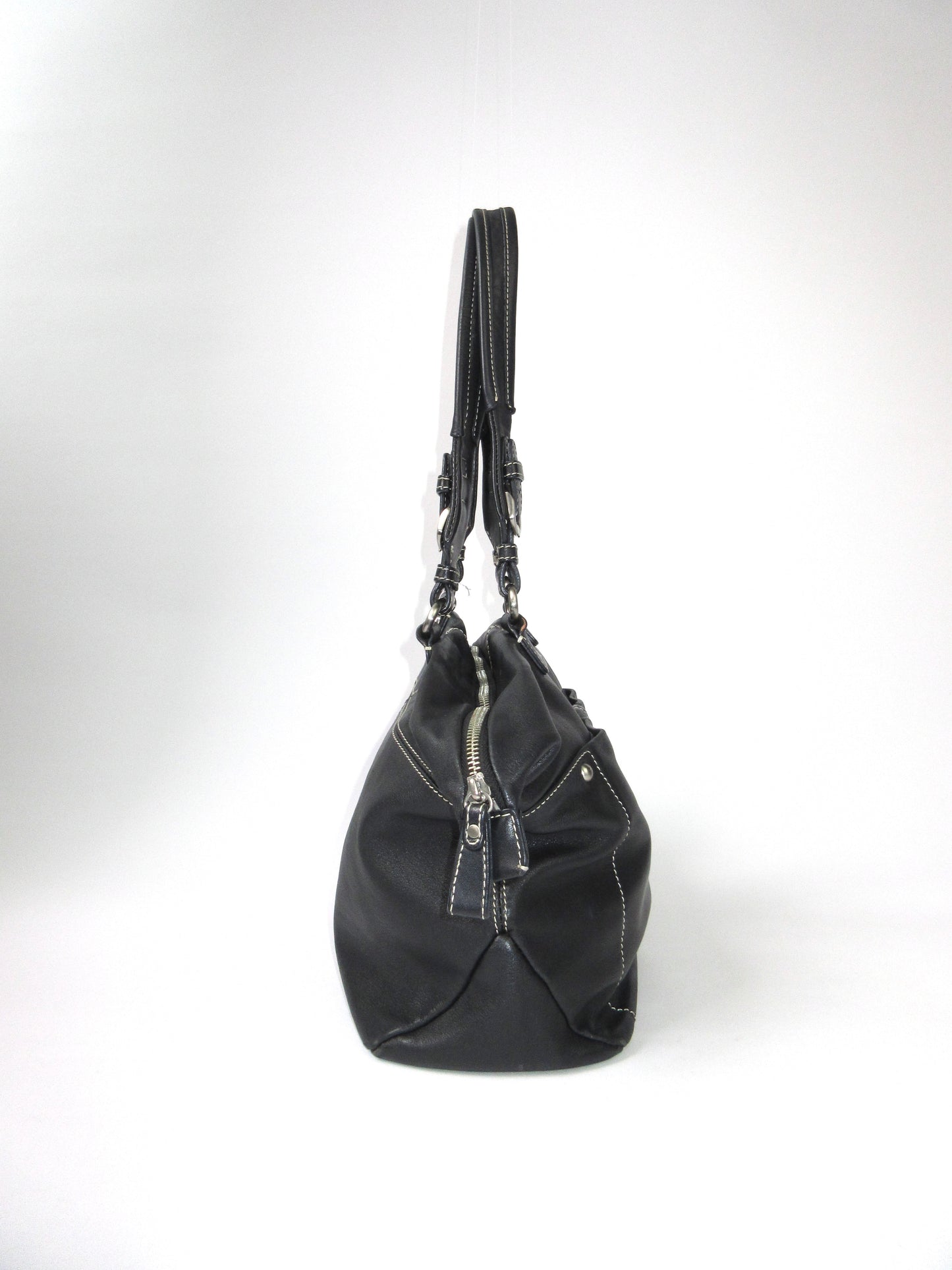 agnes b. leather tote bag