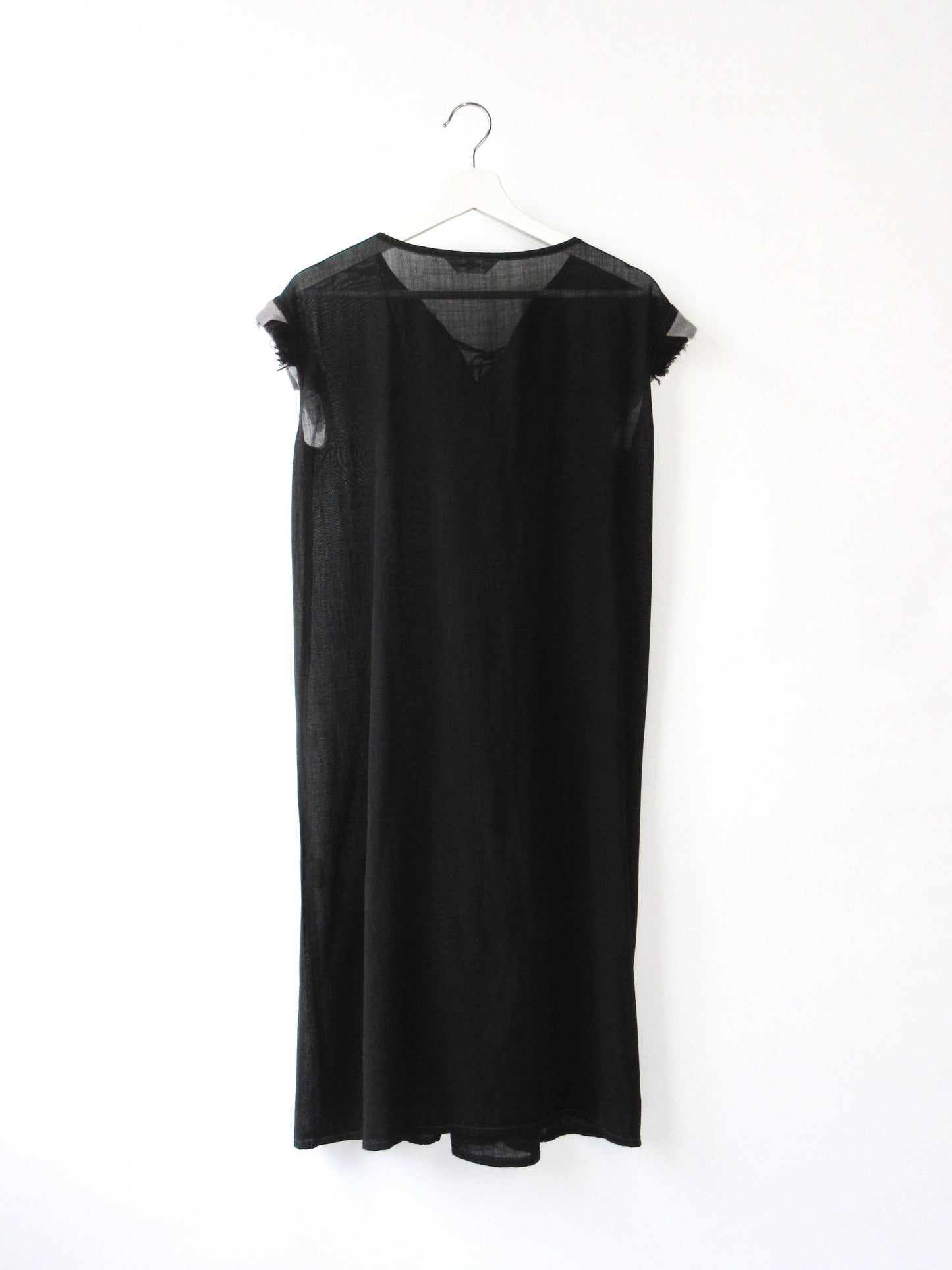 gomme asymmetry lace up dress