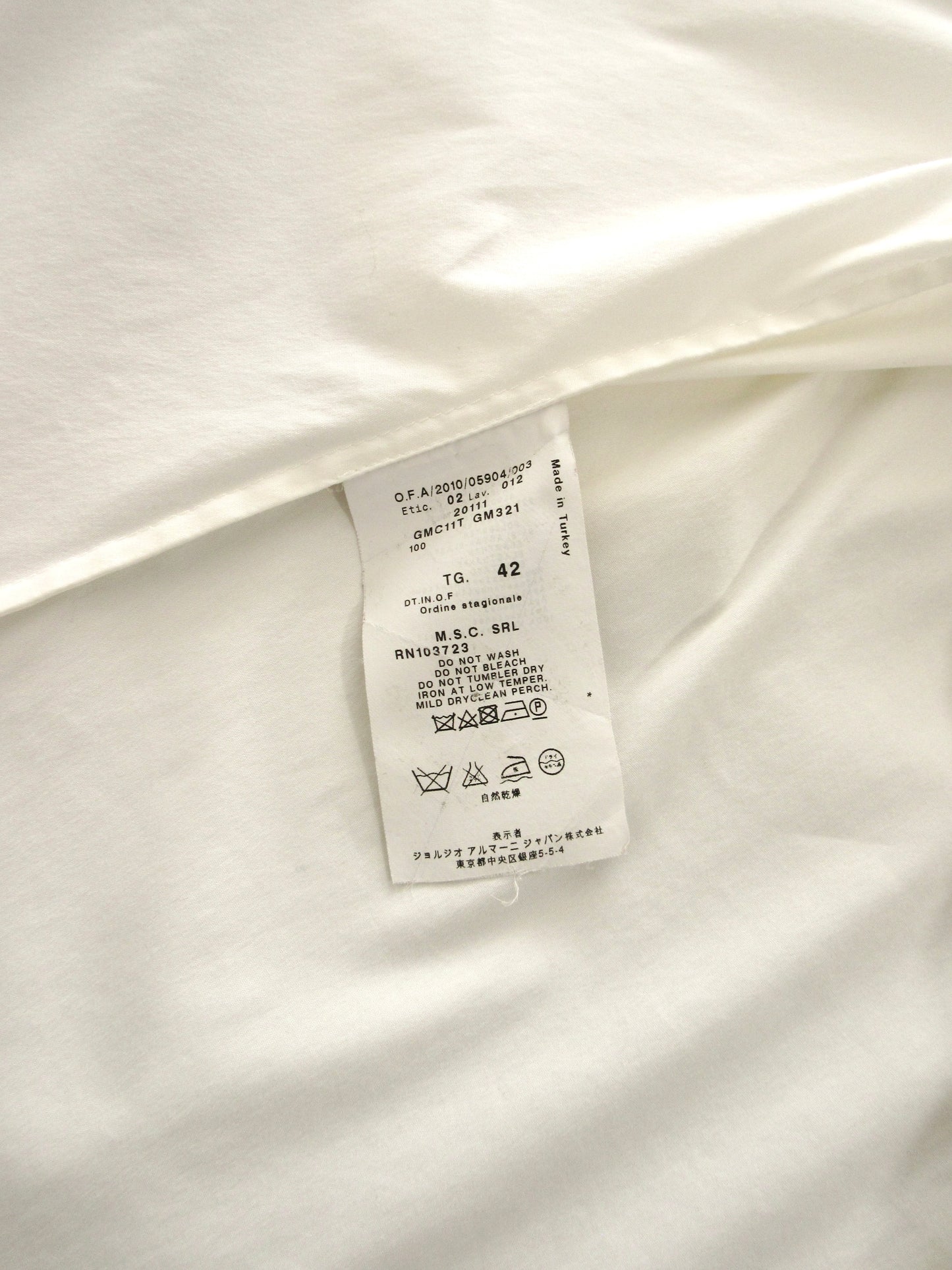 ARMANI pullover shirt