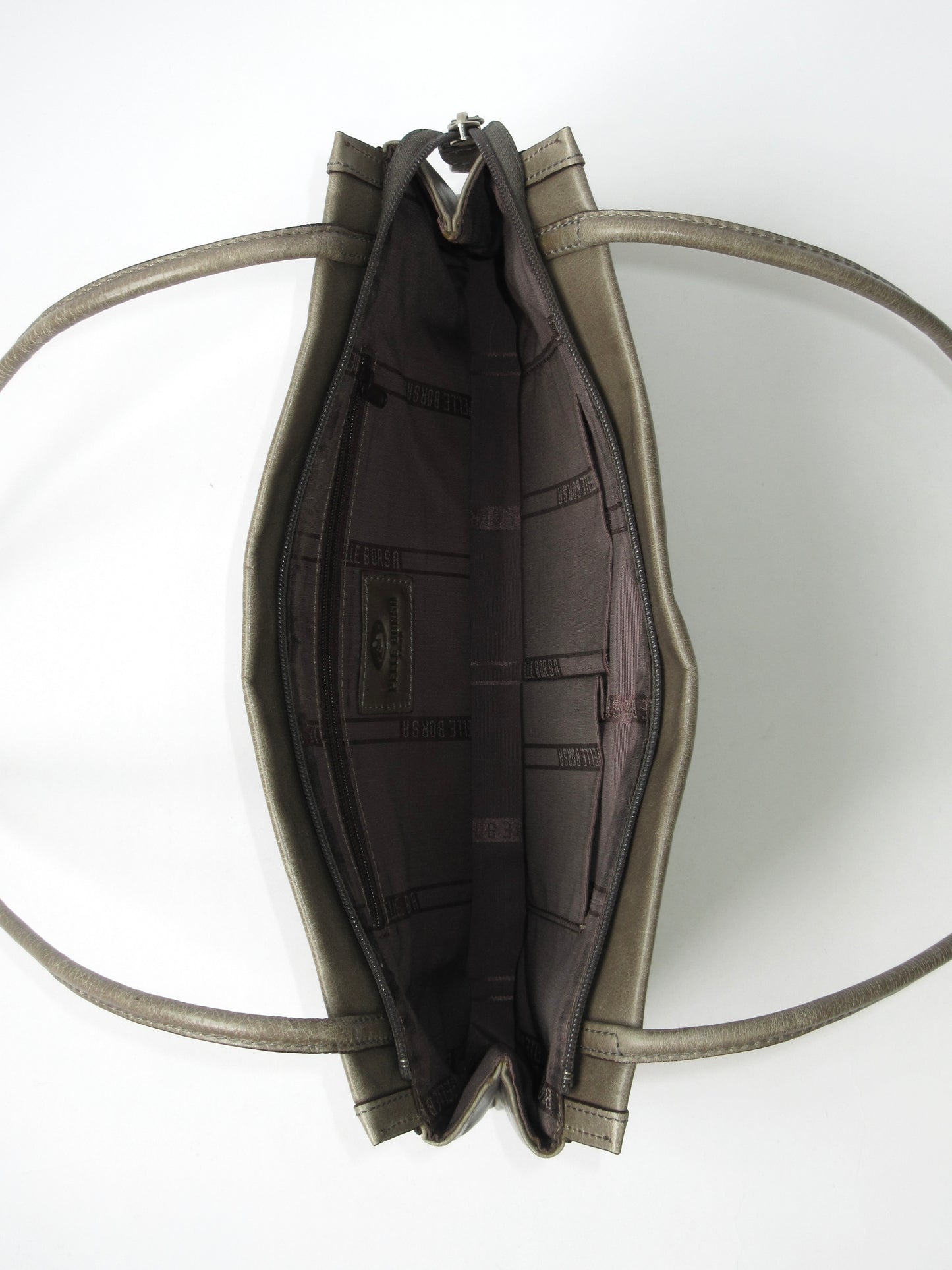 antique khaki shoulder bag