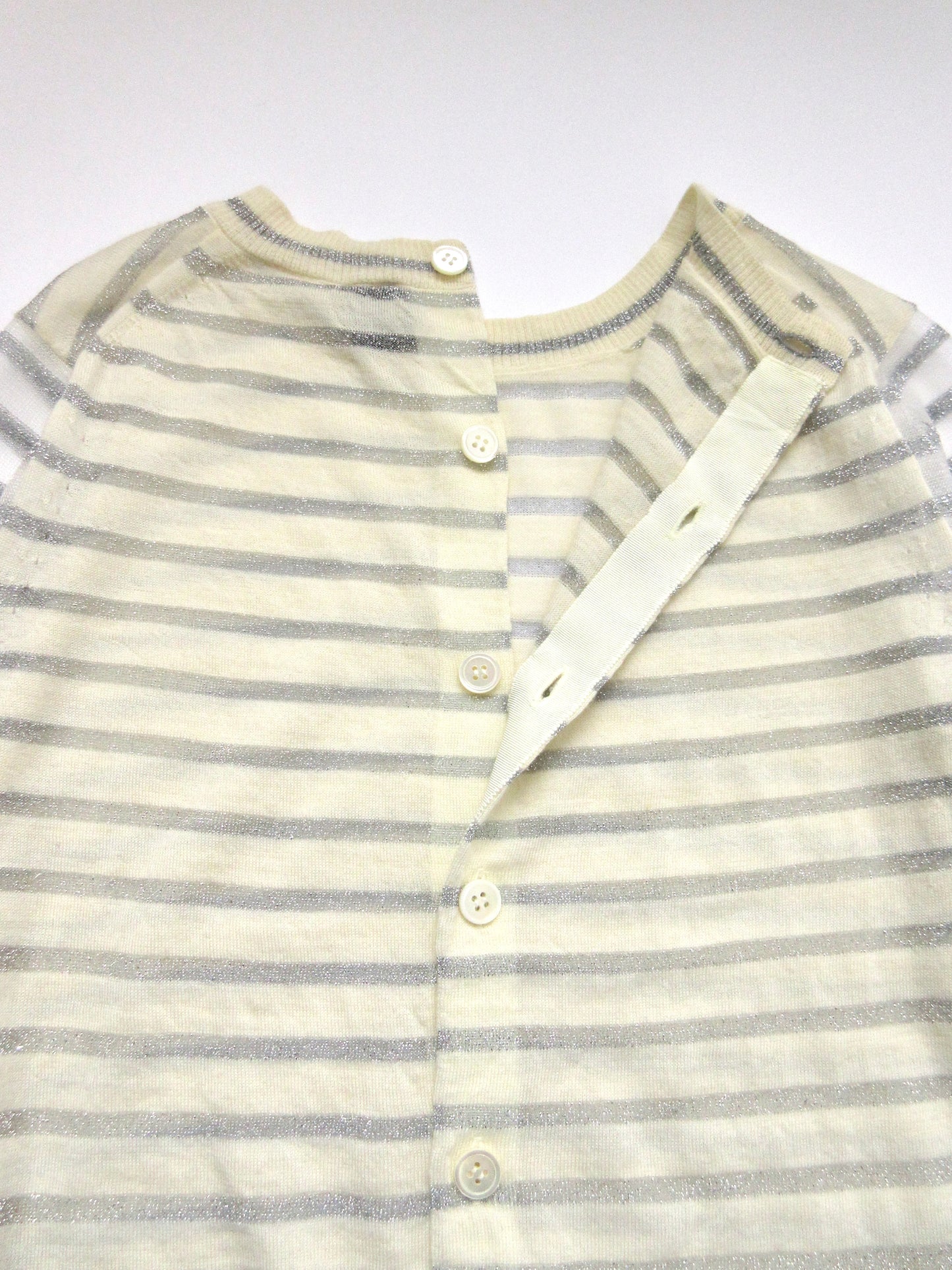 tricot Comme des Garçons sheer glitter top