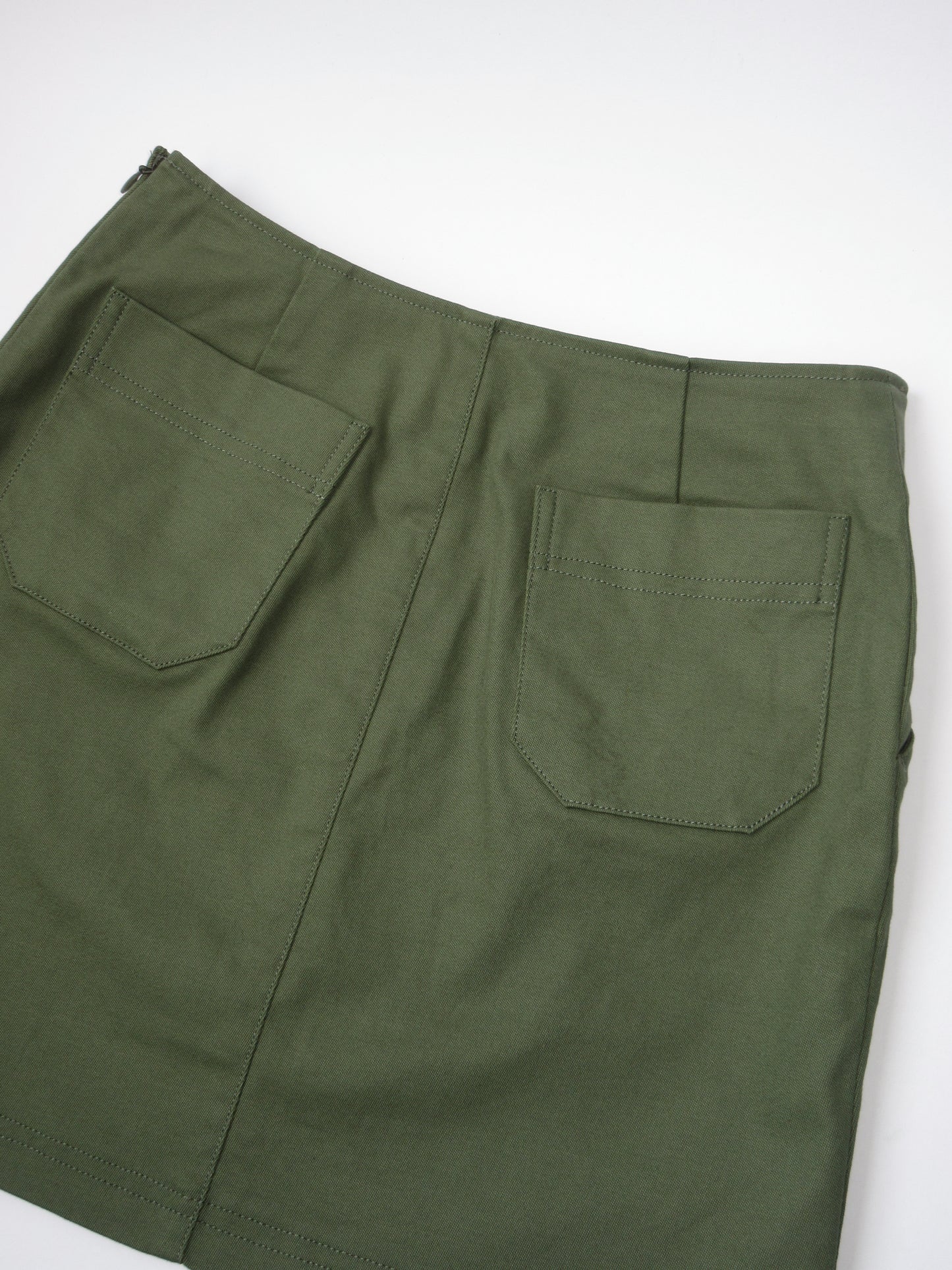 khaki color mini skirt