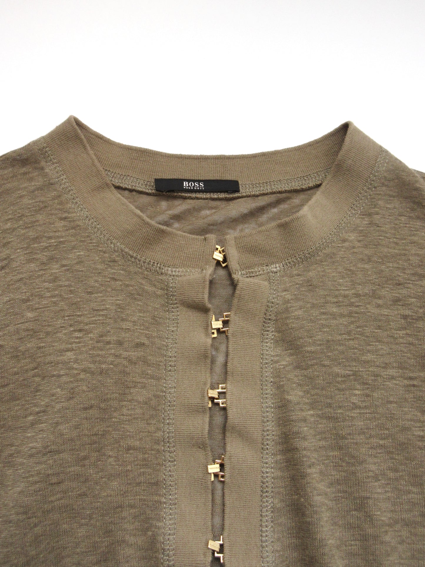 HUGO BOSS khaki detailed top