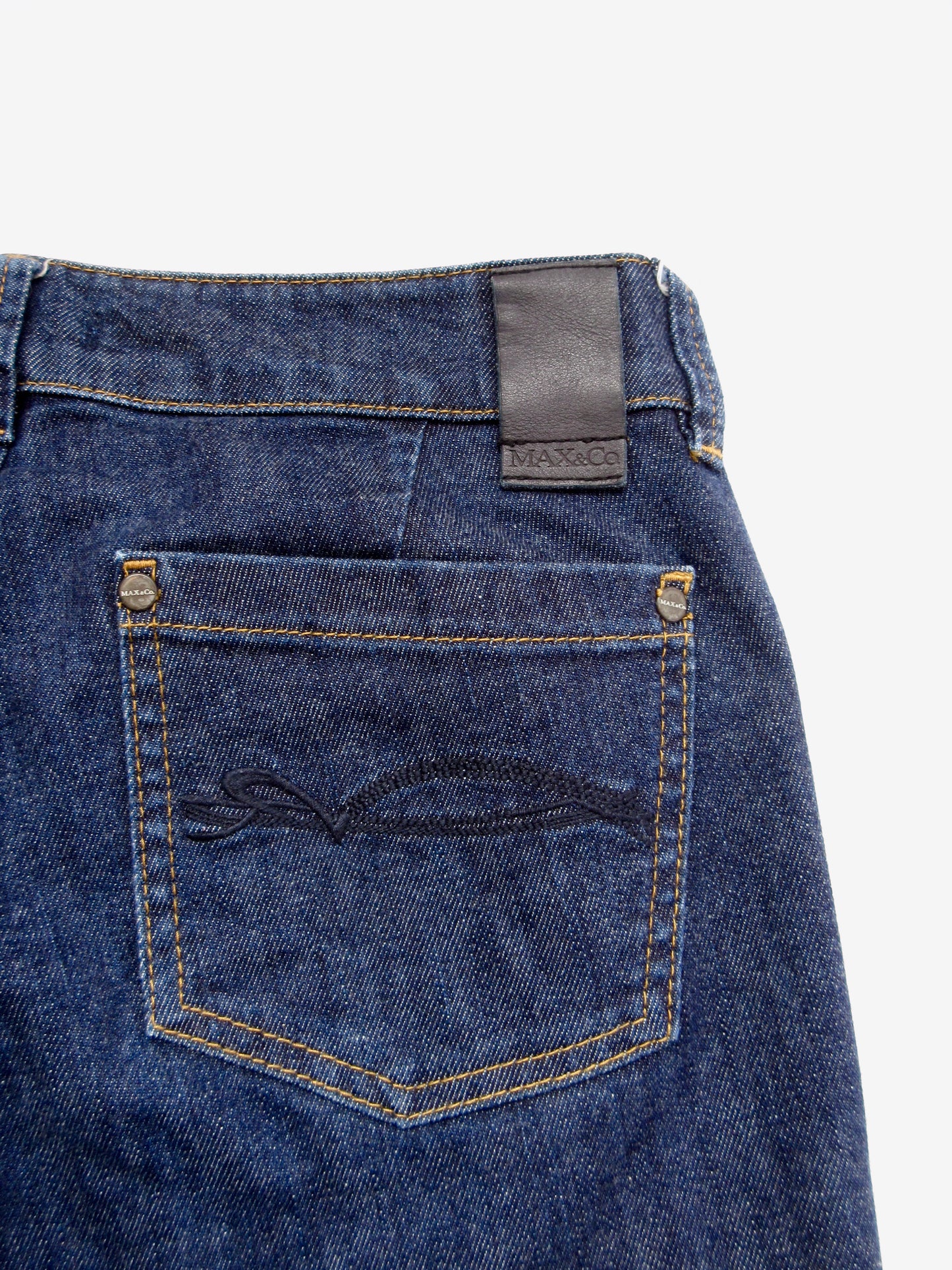 MAX&Co. blue denim slim flare