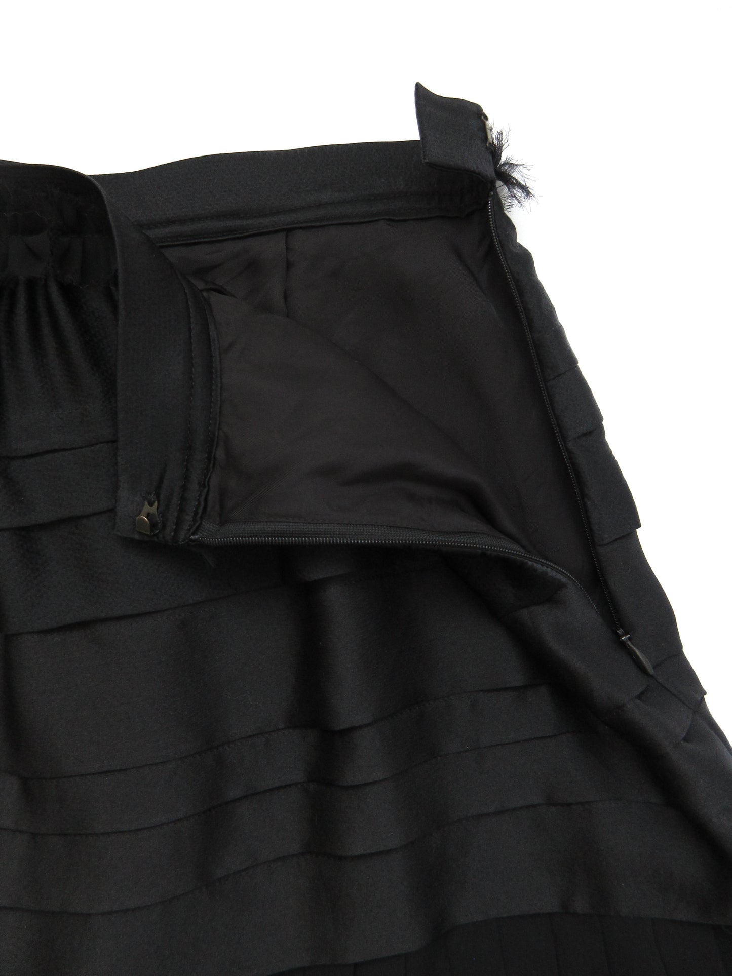 frill pleated mini skirt