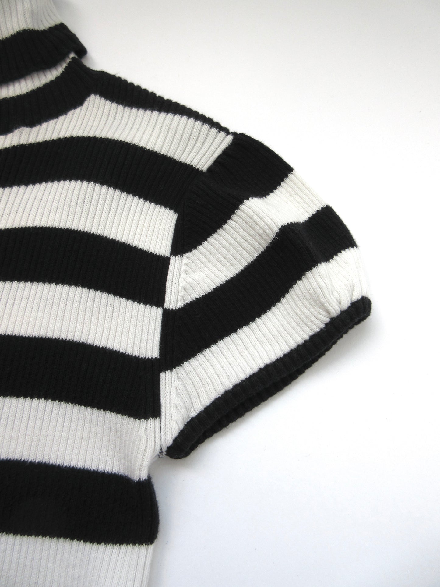 agnes b. border turtleneck cotton knit