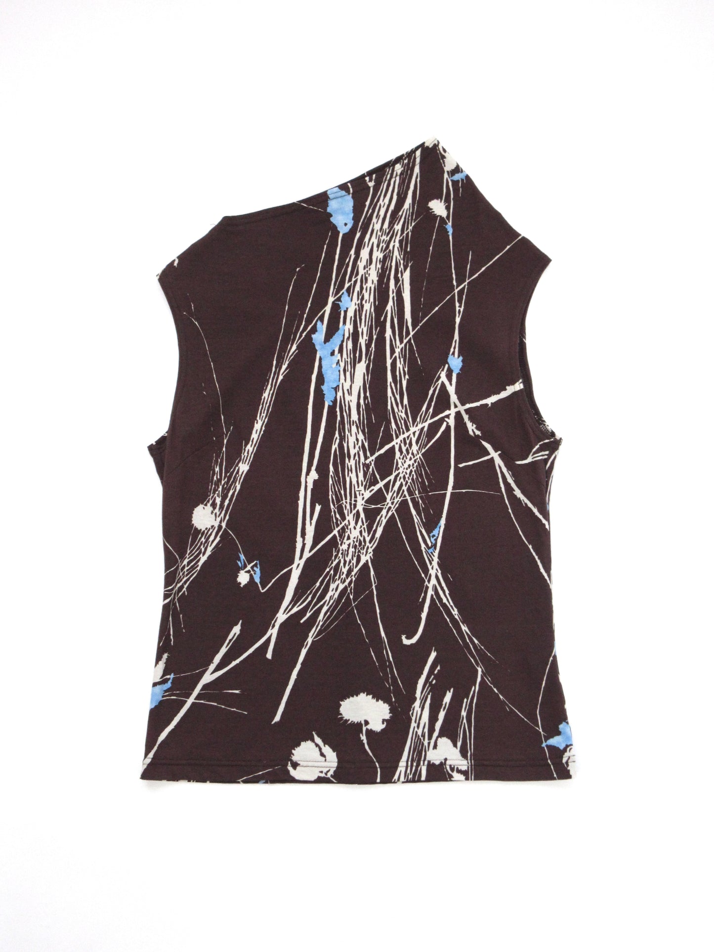 painted pattern sleeveless top