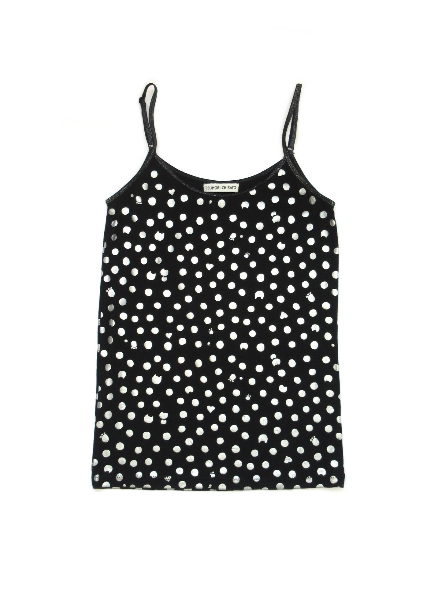 TSUMORI CHISATO silver polka dots camisole