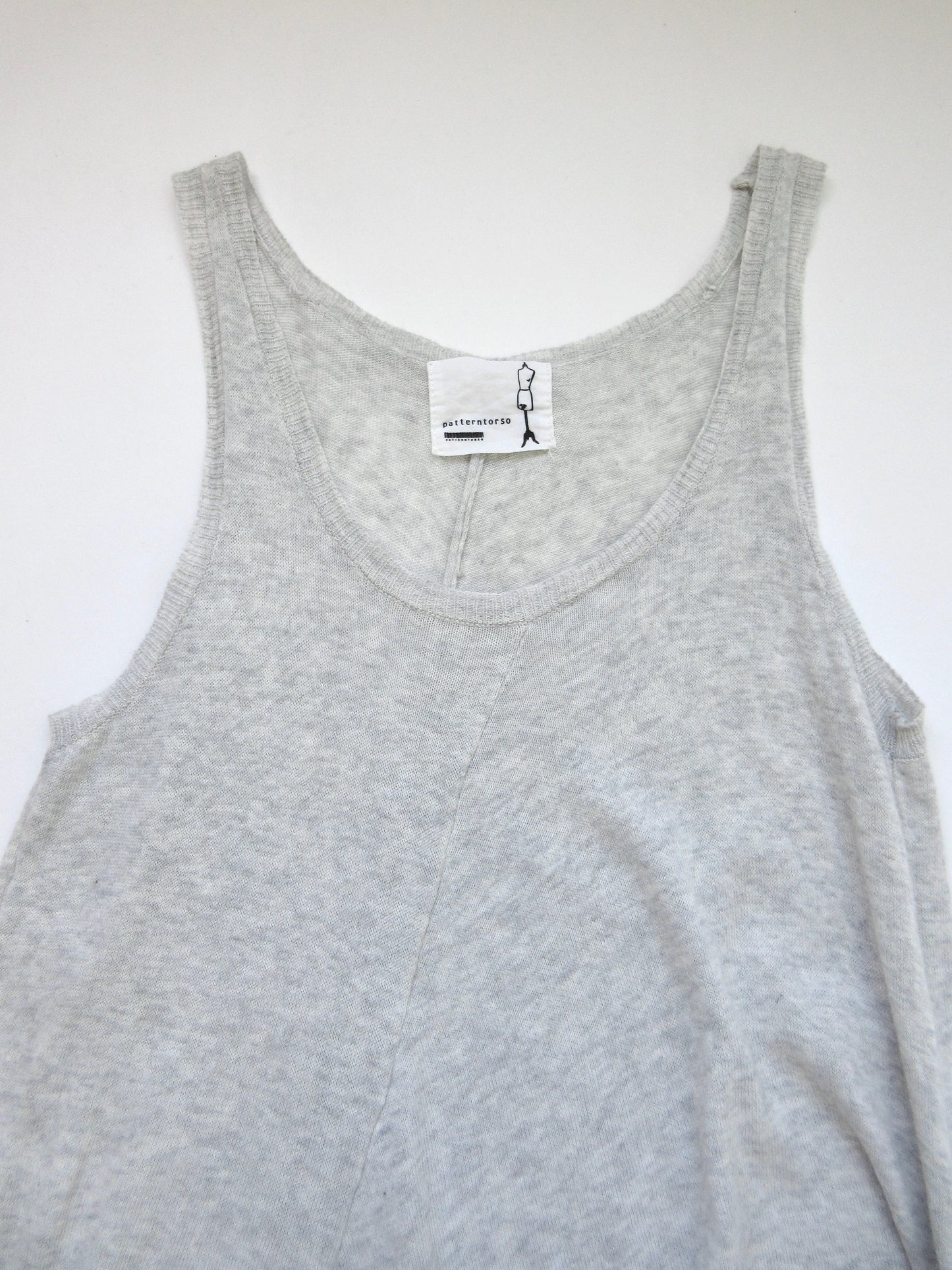 【used】asymmetry design cotton knit tunic