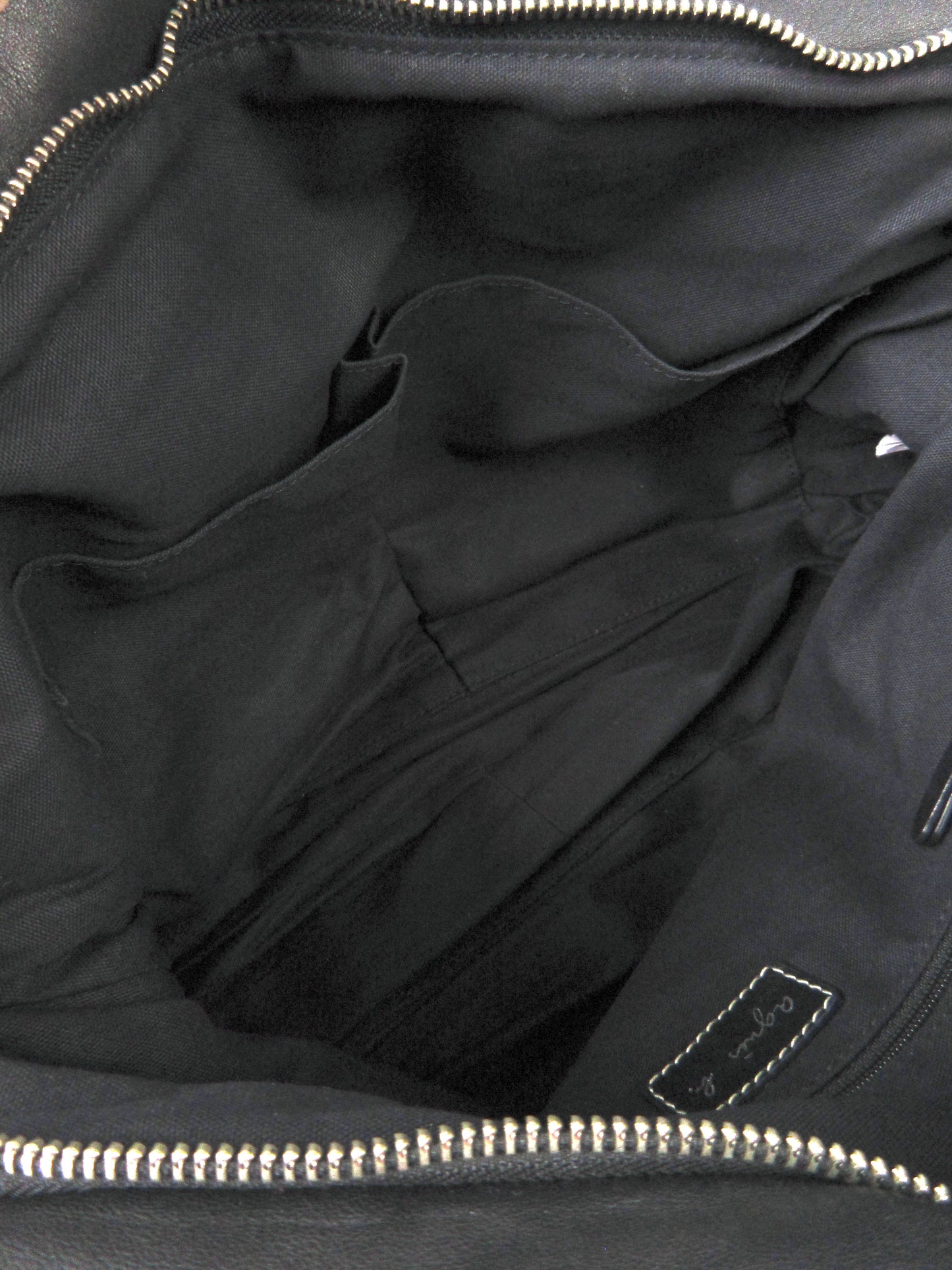 agnes b. leather tote bag