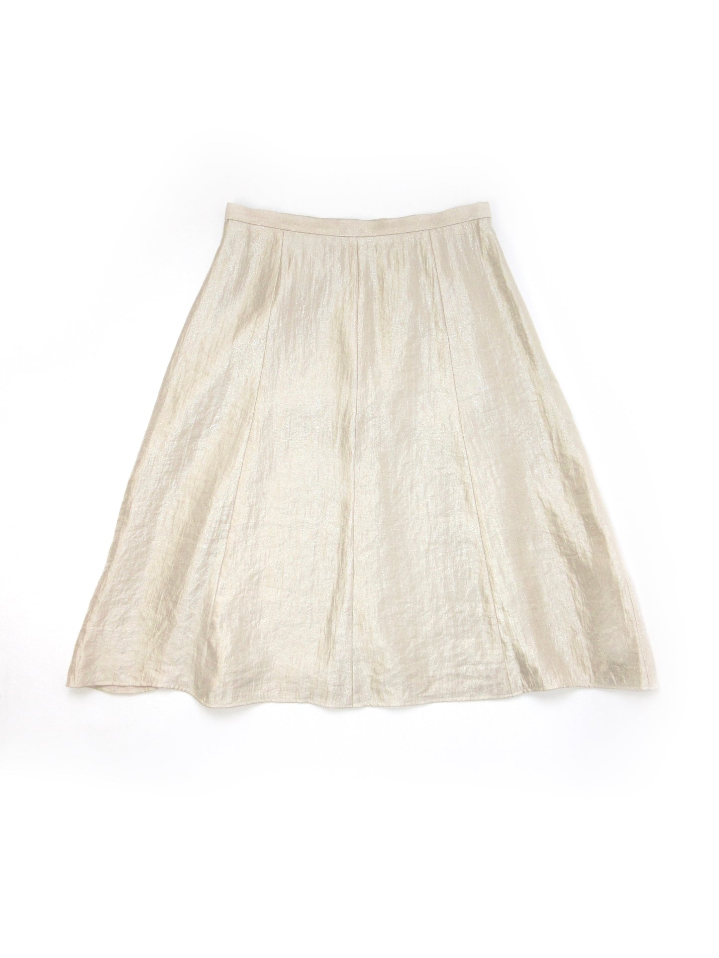 shiny flare skirt