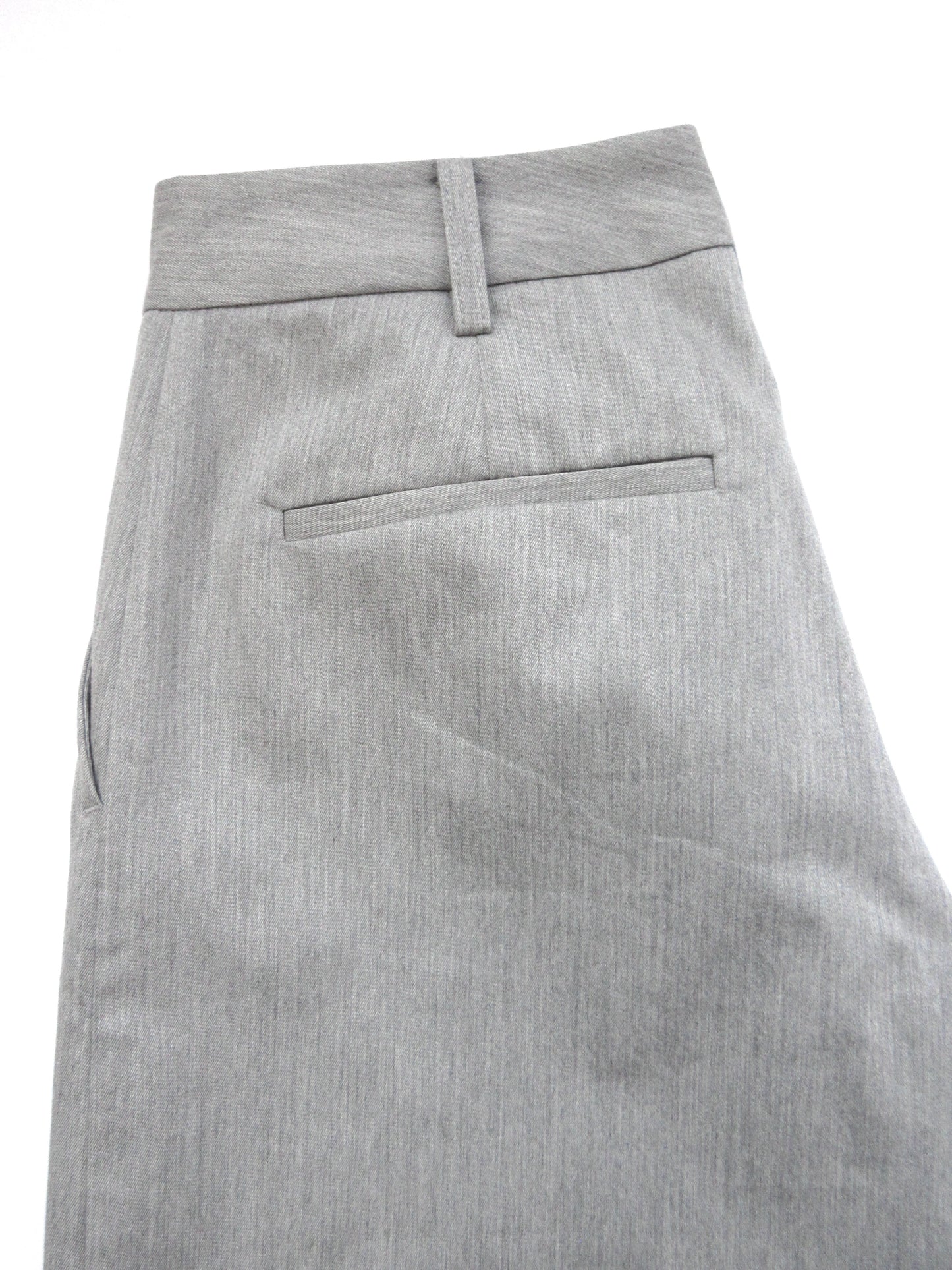 theory luxe gray midi pants