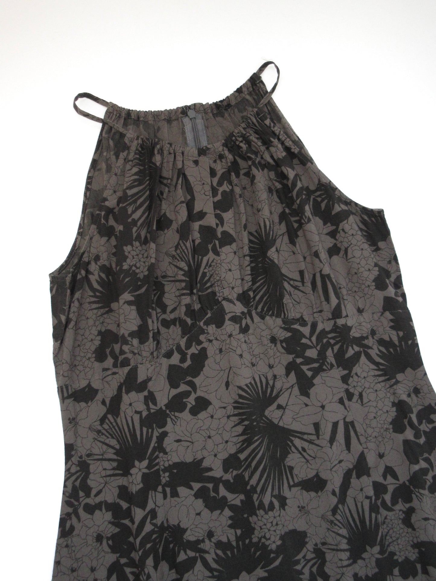 【used】flower pattern sleeveless dress