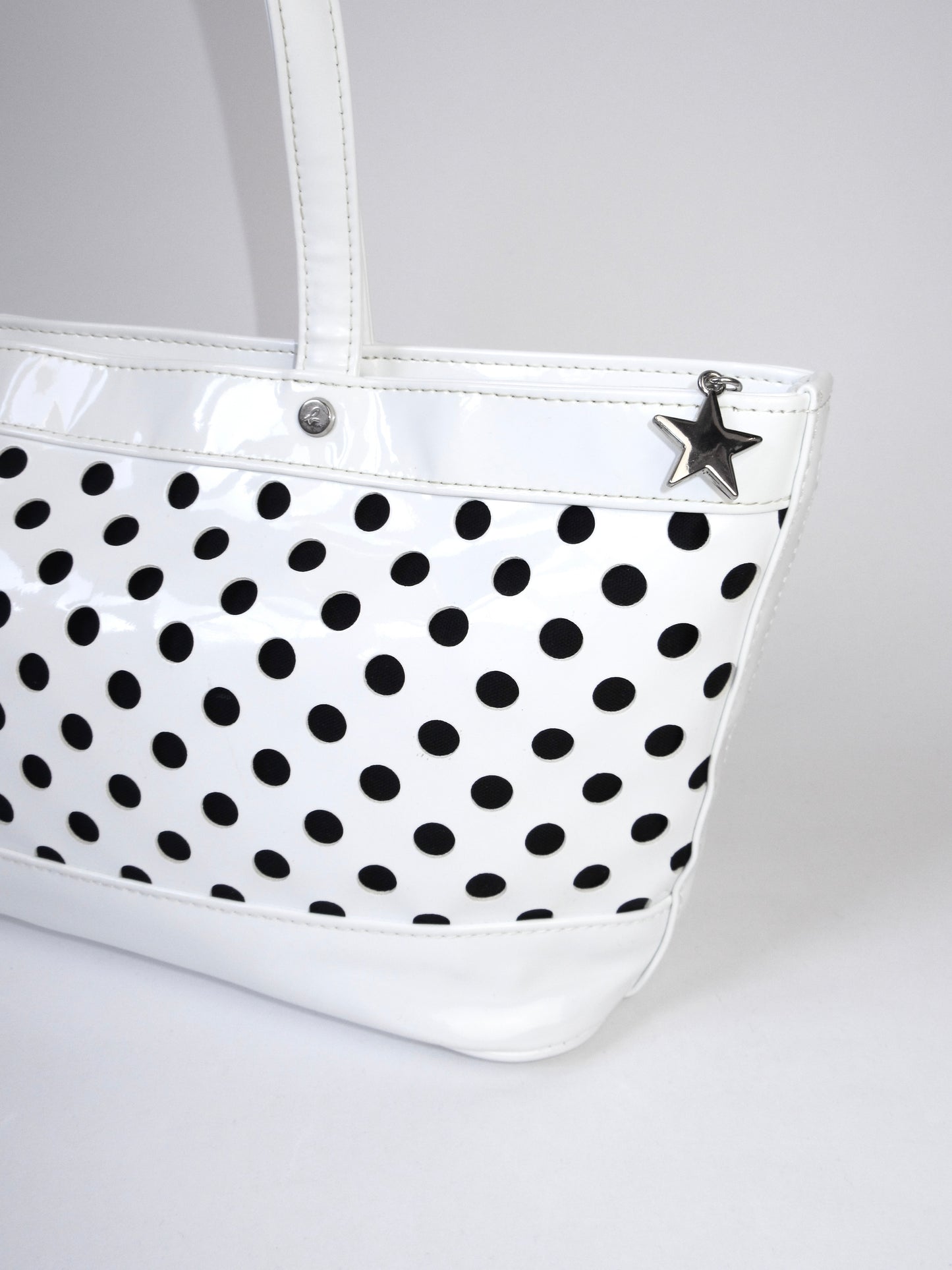 agnes b. polka dots monotone bag