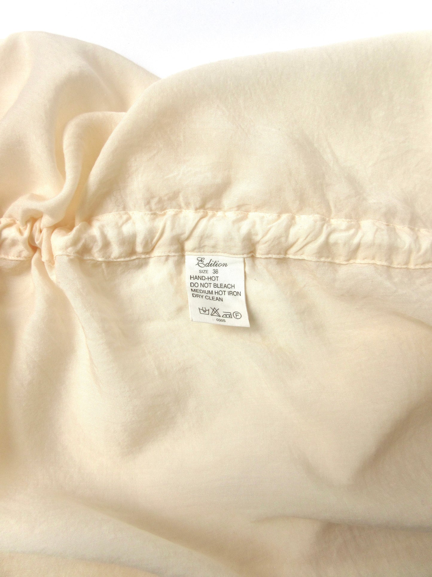 【used】ivory shirring tunic