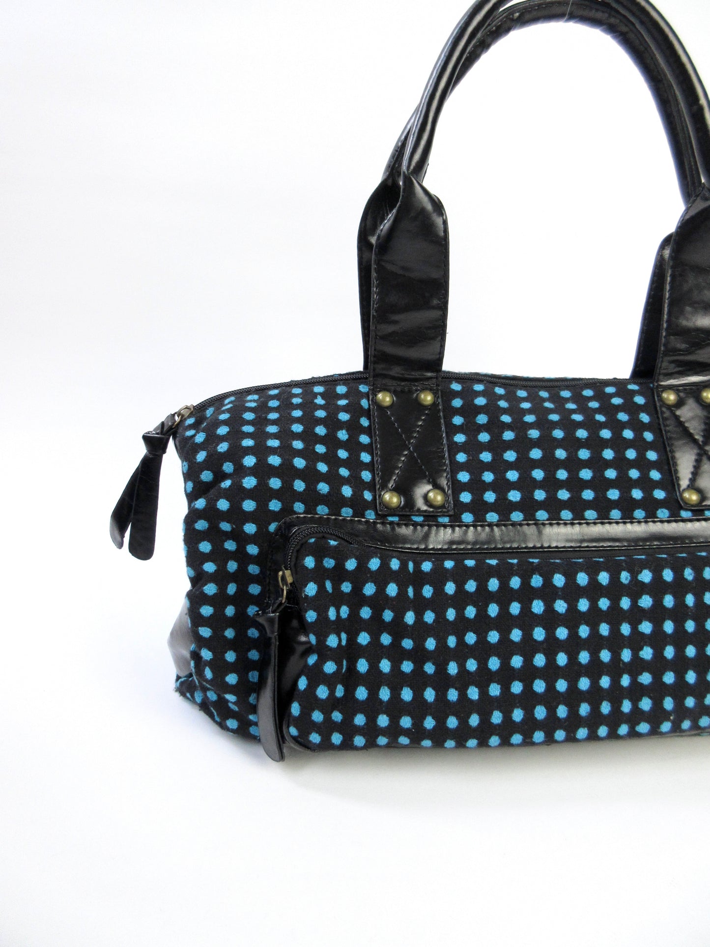 polka dots boston bag