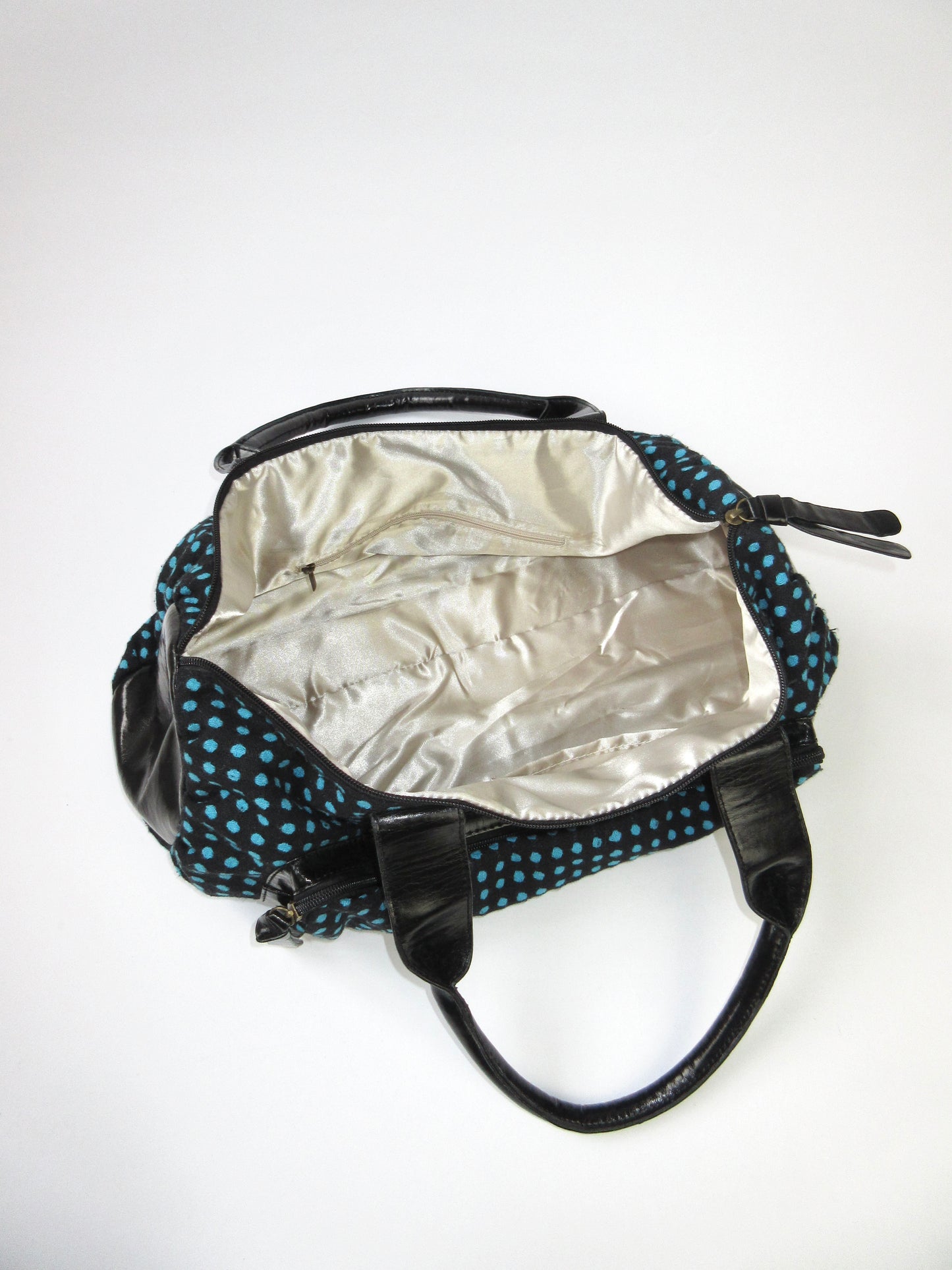 polka dots boston bag