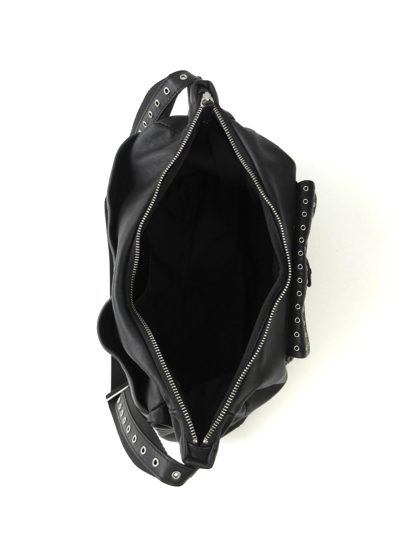 agnes b. eyelet design shoulder bag