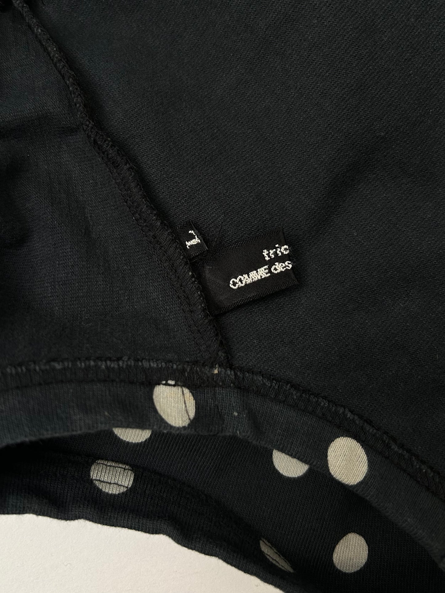 tricot COMME des GARÇONS oversize polka dots t-shirt