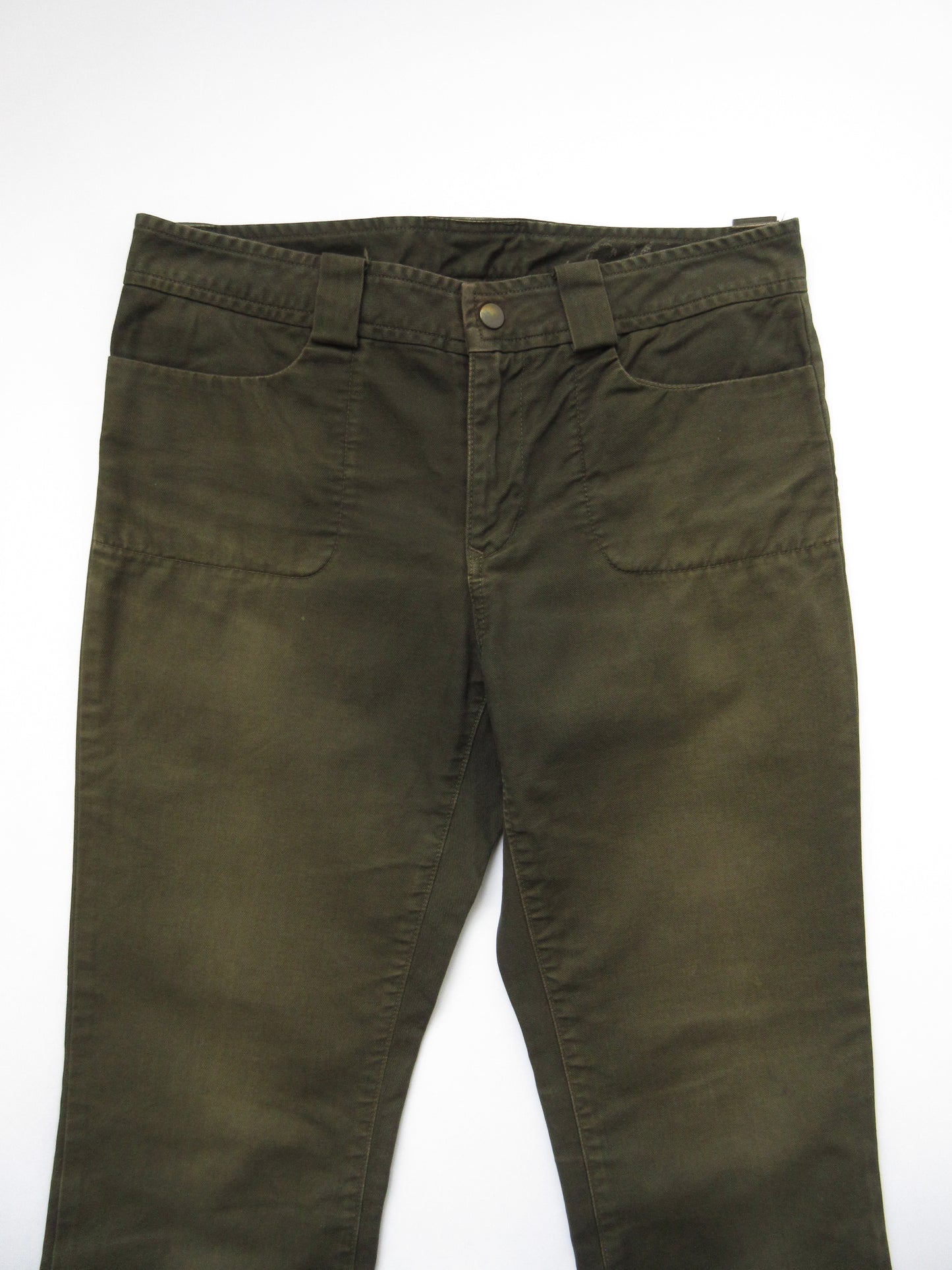straight flare khaki pants