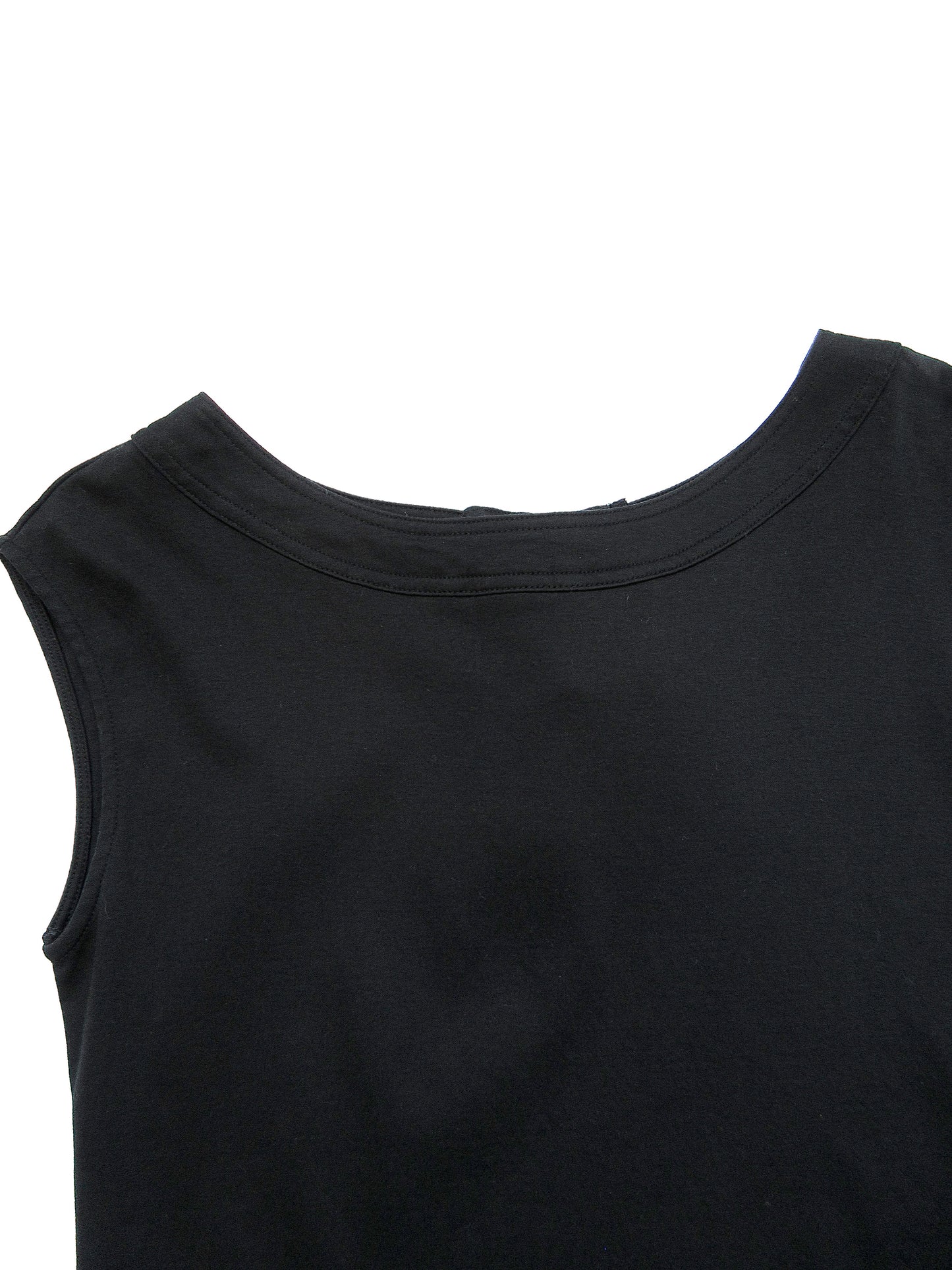 boat neck back ribbon top