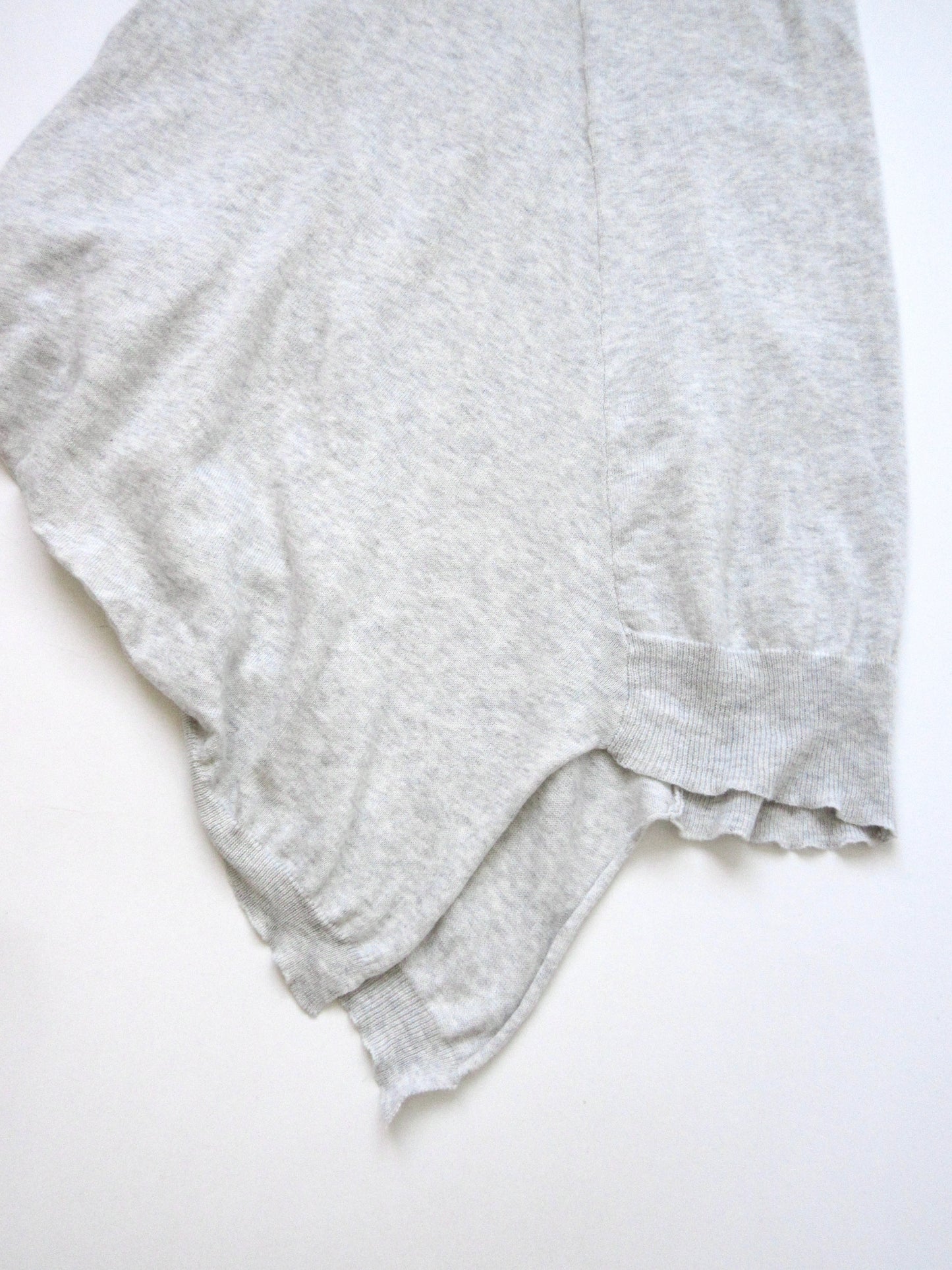 【used】asymmetry design cotton knit tunic