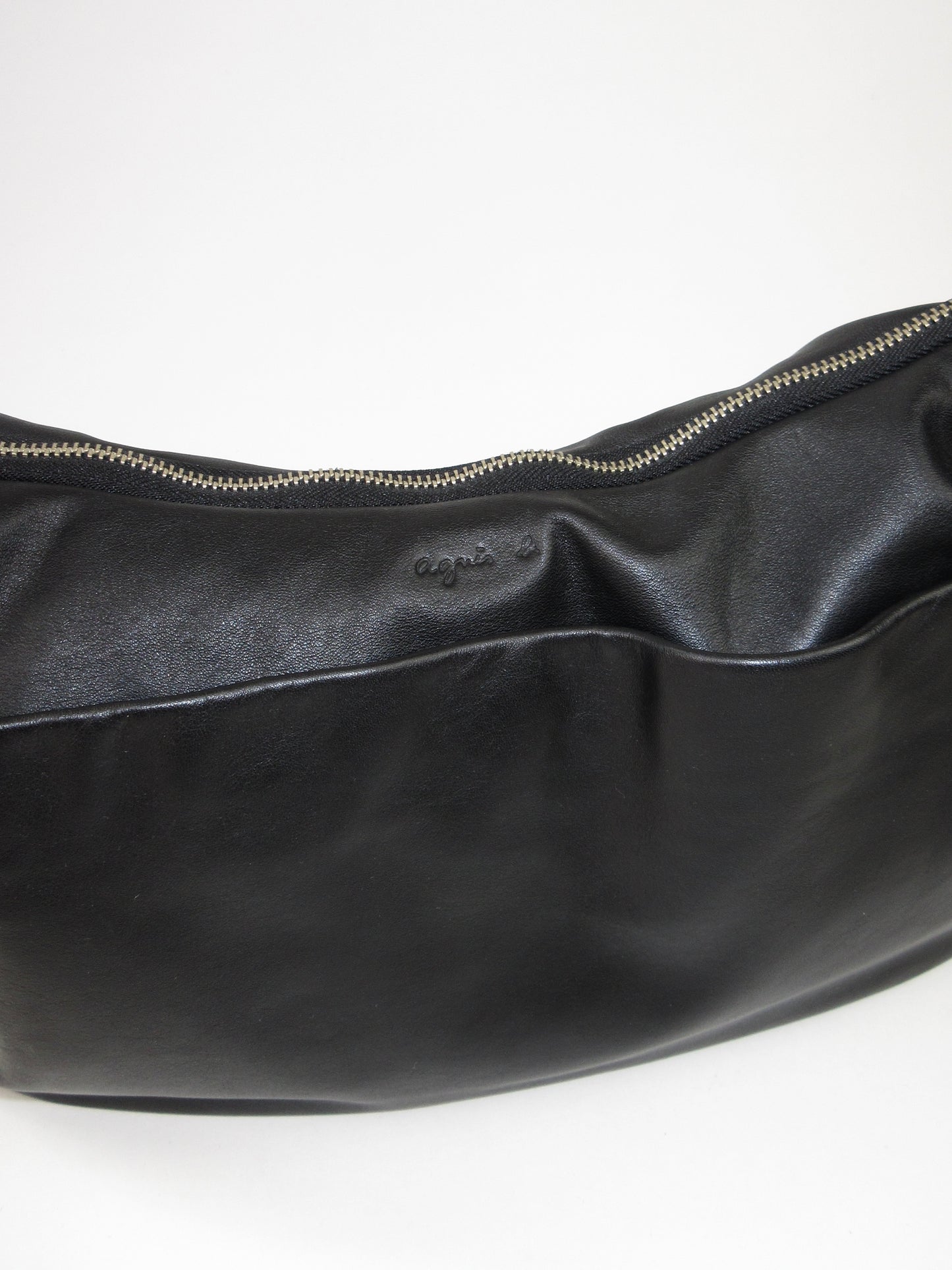 agnes b. eyelet design shoulder bag