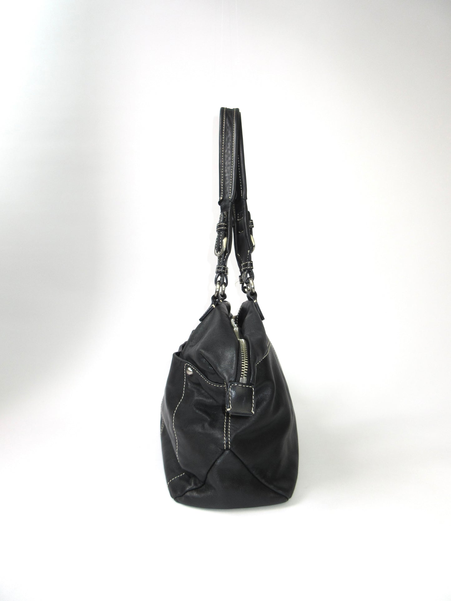 agnes b. leather tote bag