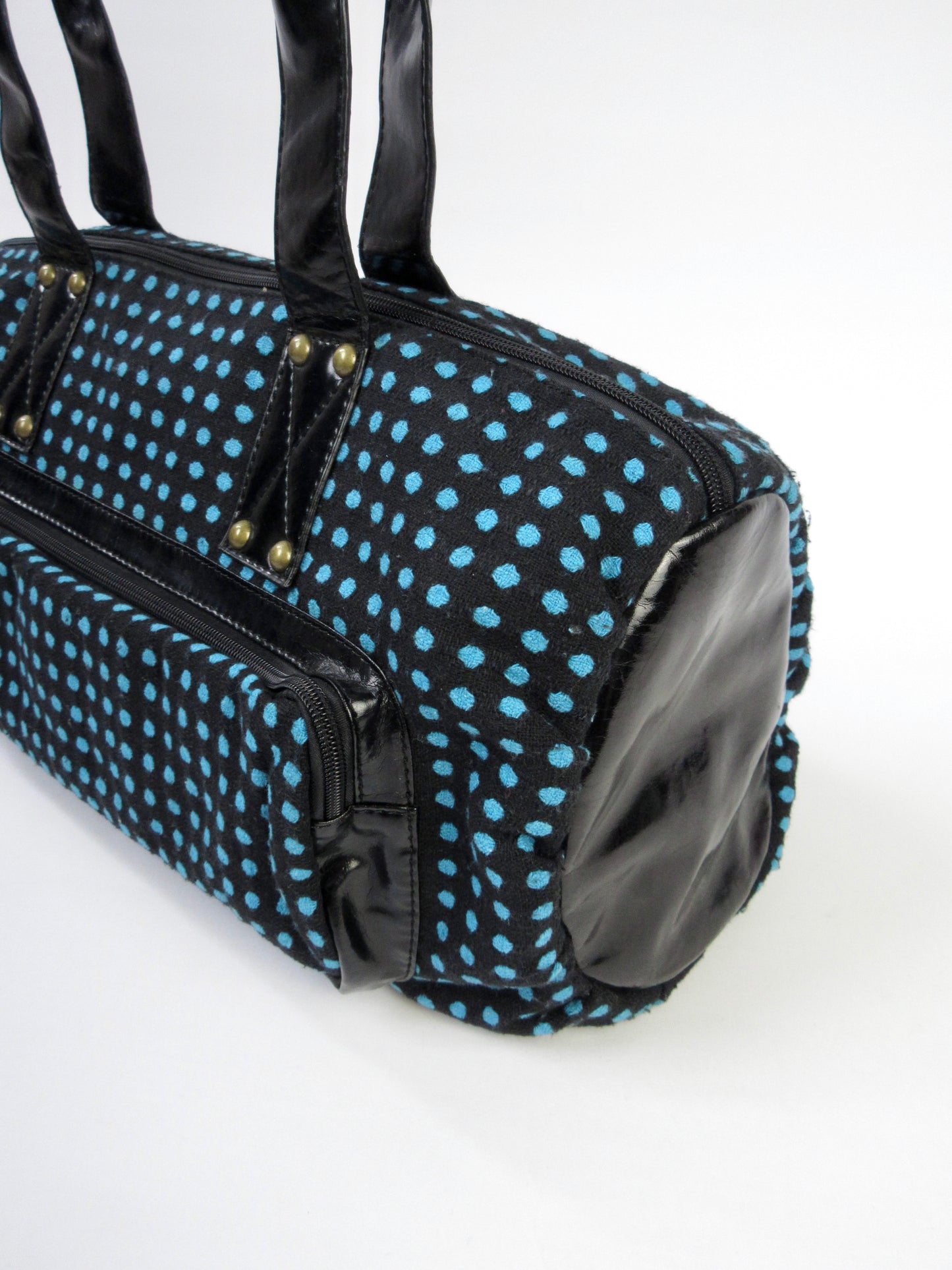 polka dots boston bag