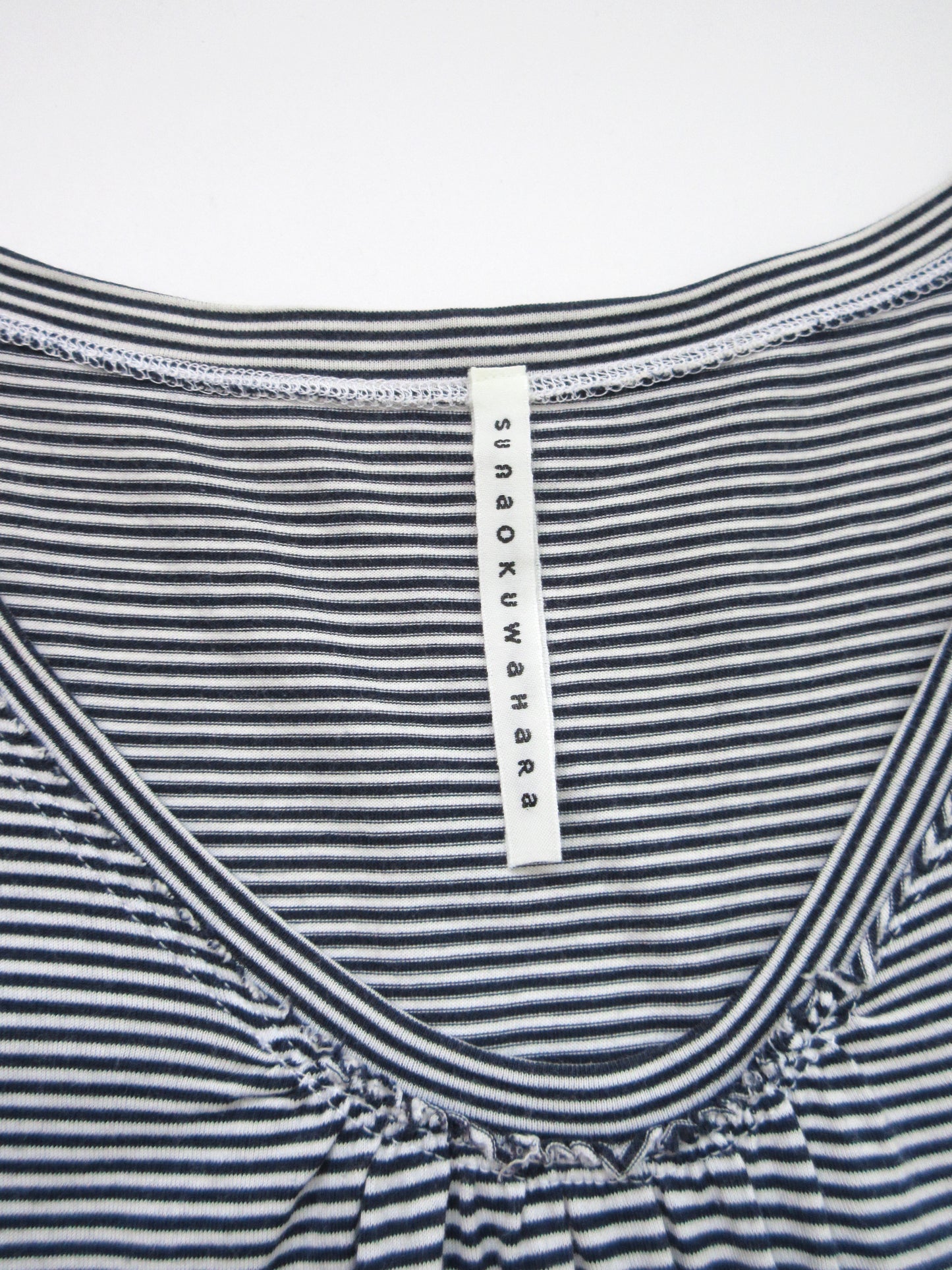sunaokuwahara stripe design tunic dress
