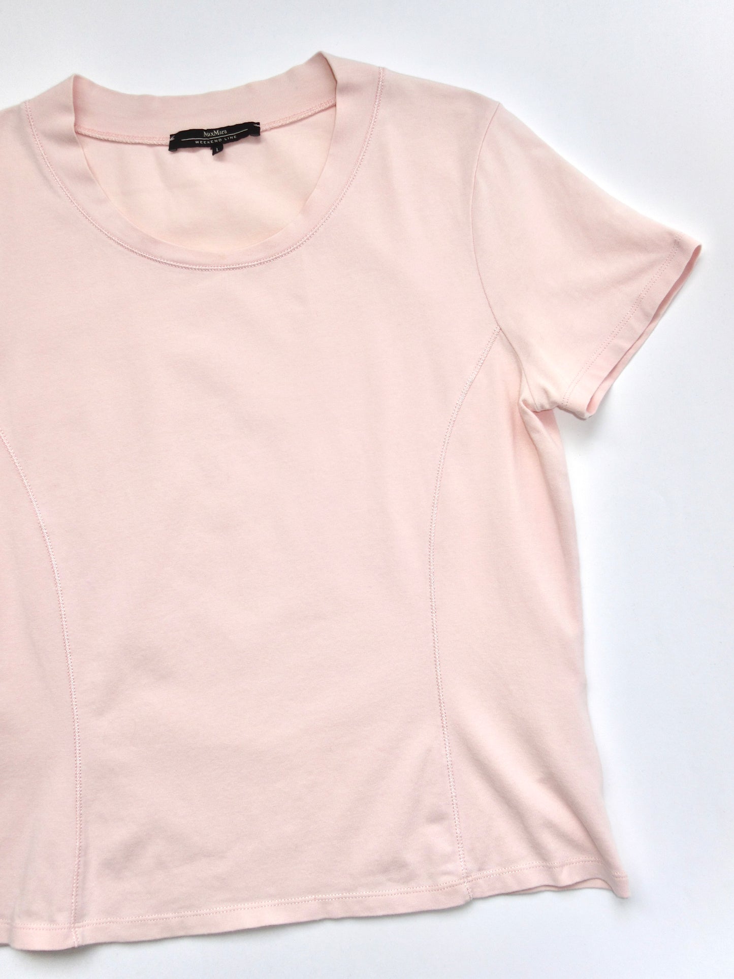 Max Mara pink stitch t-shirt