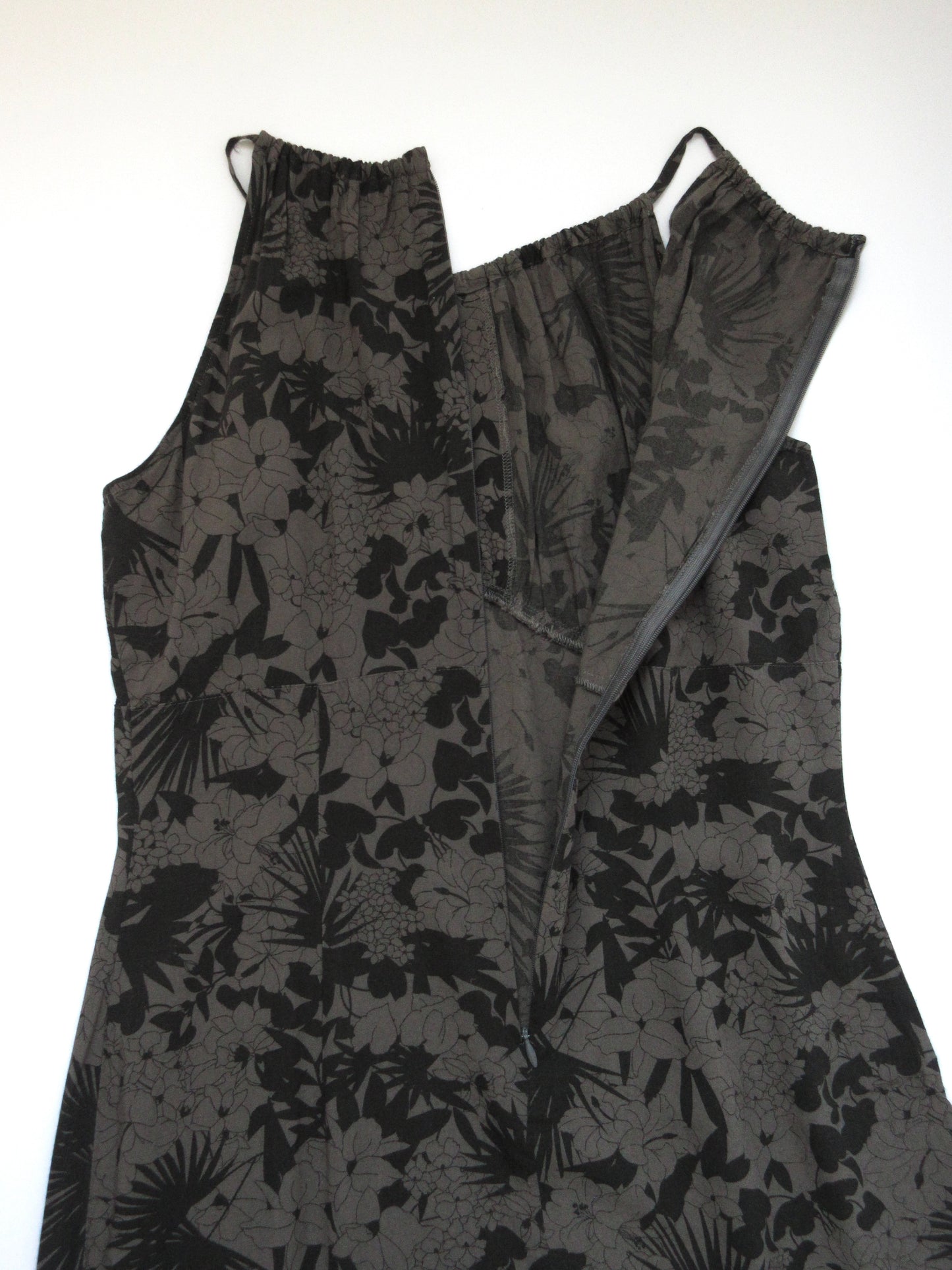 【used】flower pattern sleeveless dress