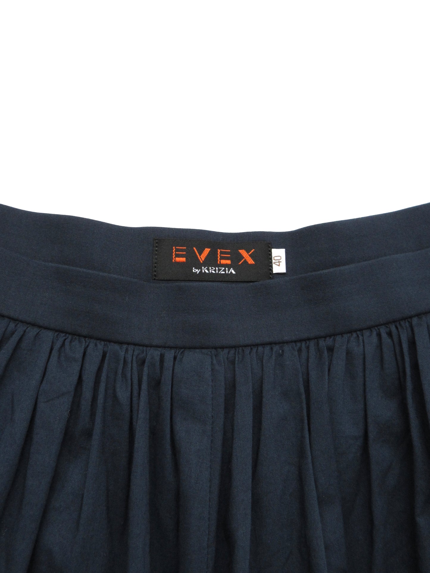 navy flare skirt