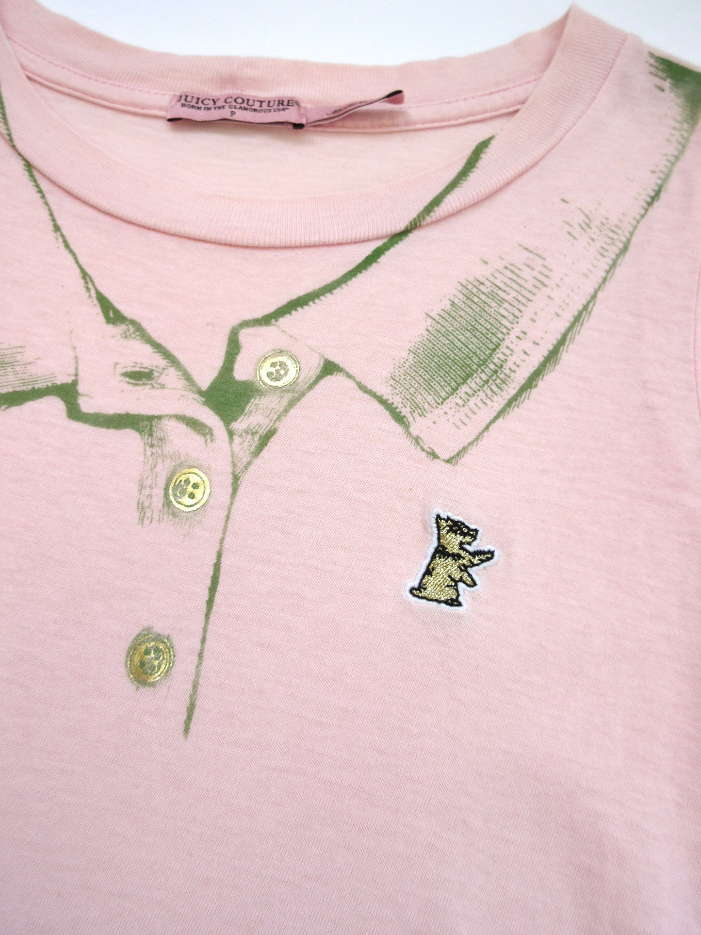 JUICY COUTURE collar print t-shirt