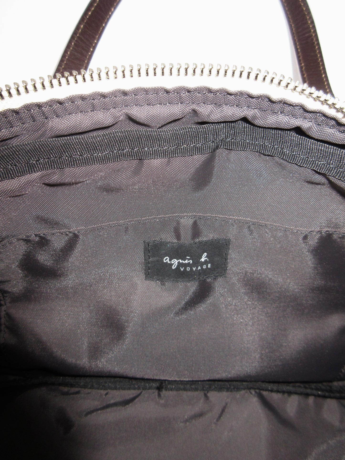 agnès b. stripe sholder bag