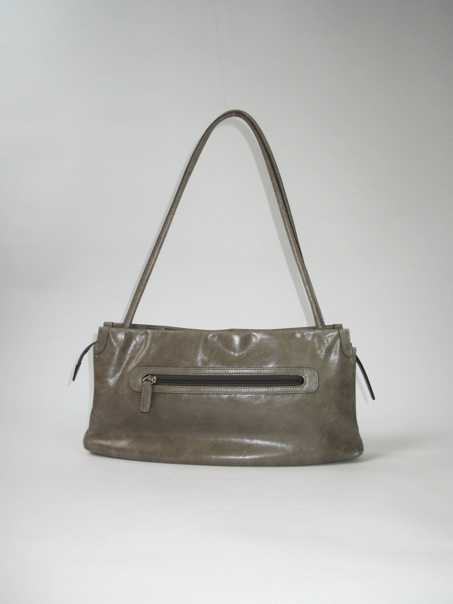 antique khaki shoulder bag