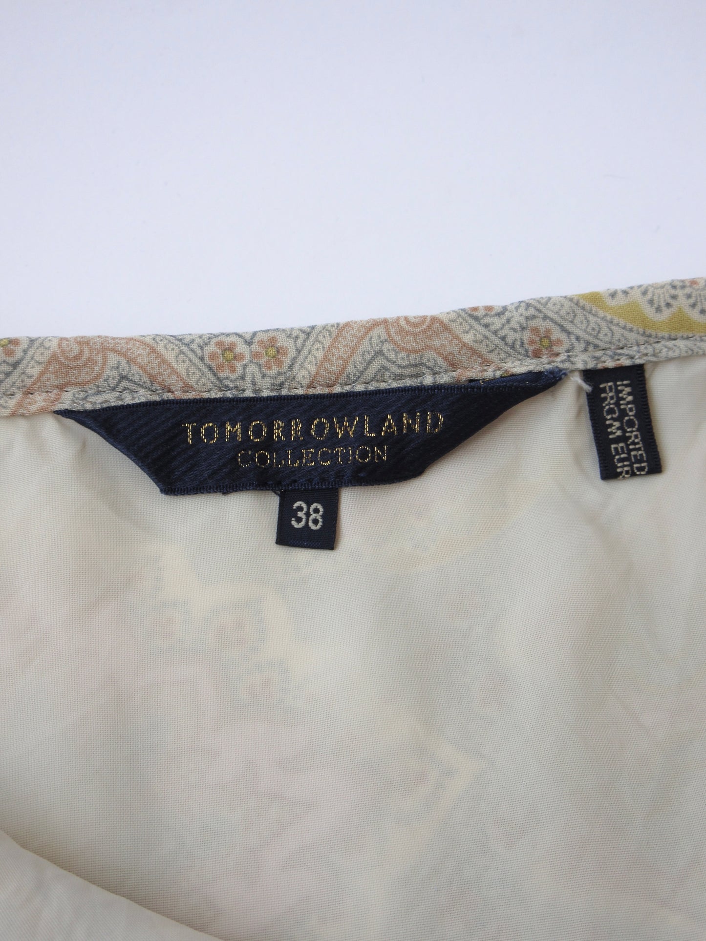 paisley pattern chiffon skirt