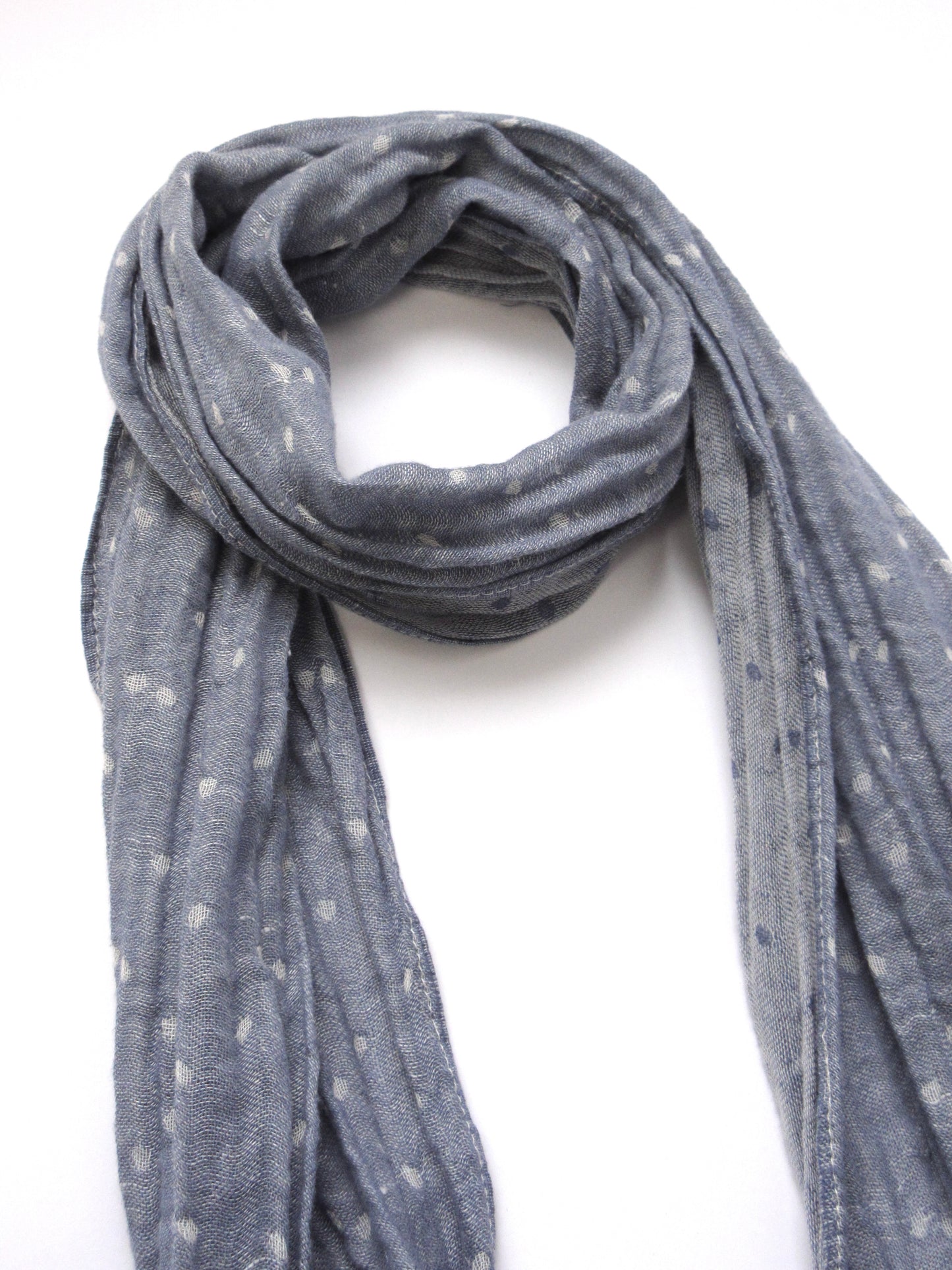 saxe blue dot stole