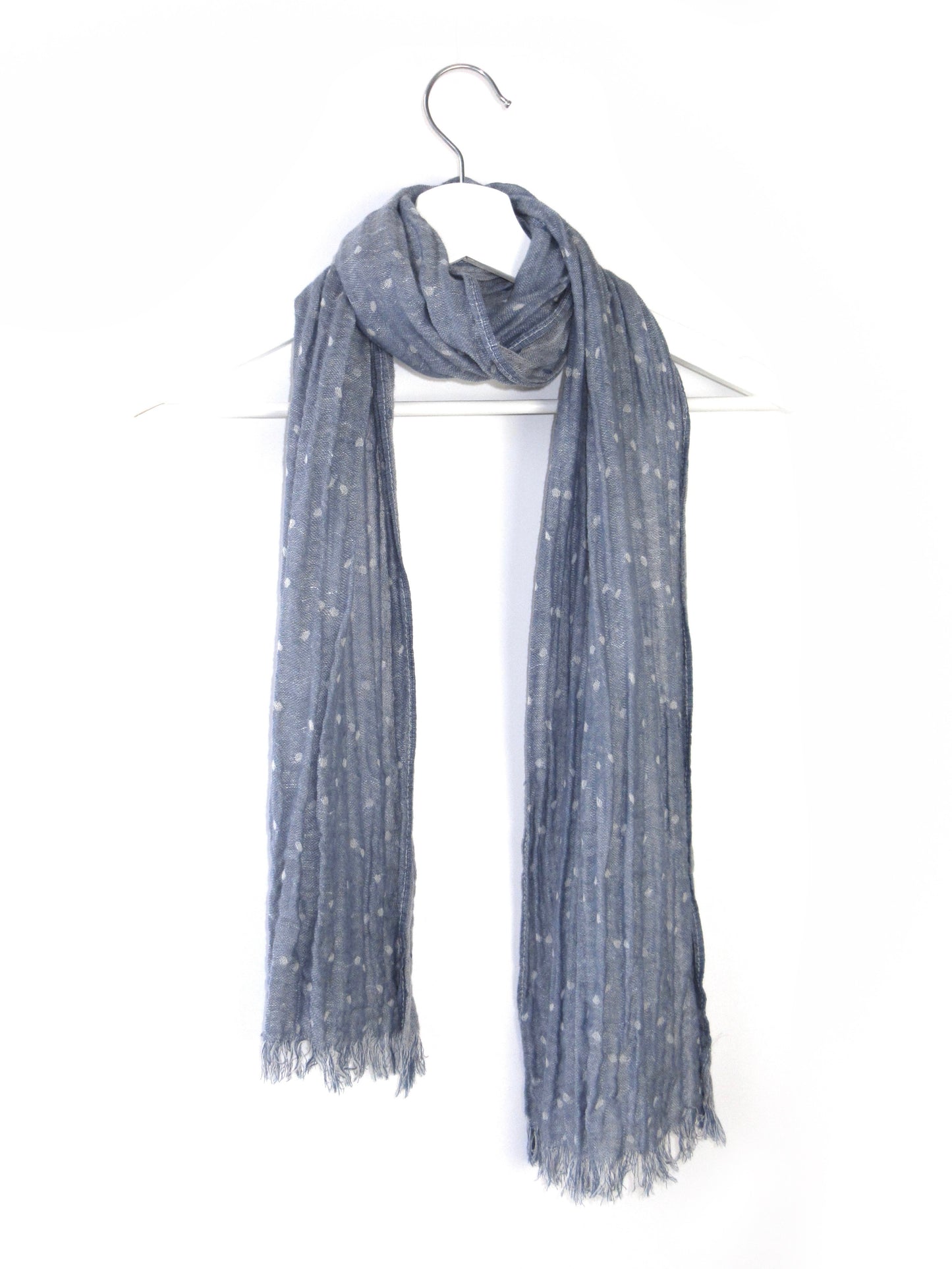 saxe blue dot stole