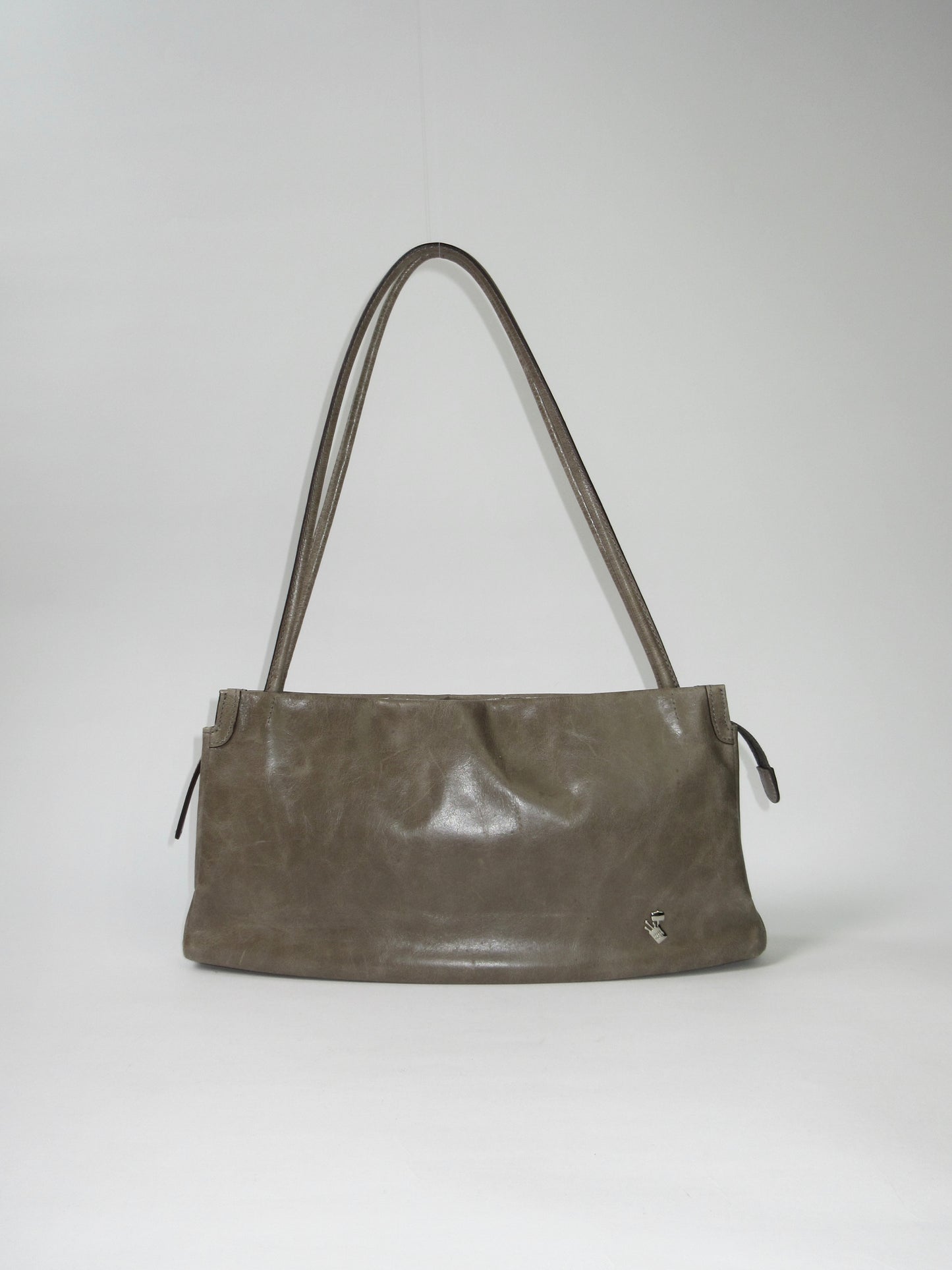 antique khaki shoulder bag
