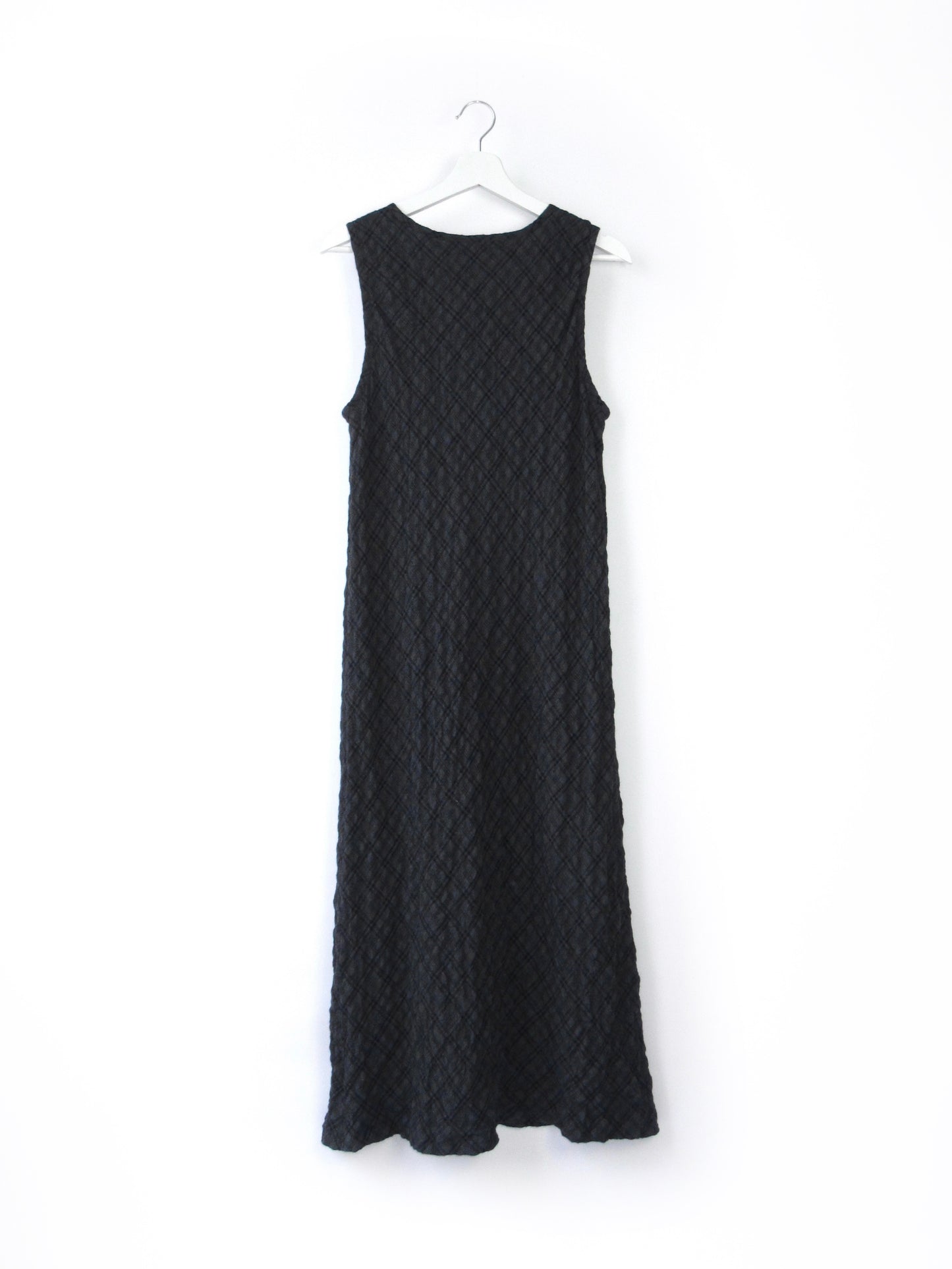 plaid sleeveless long dress
