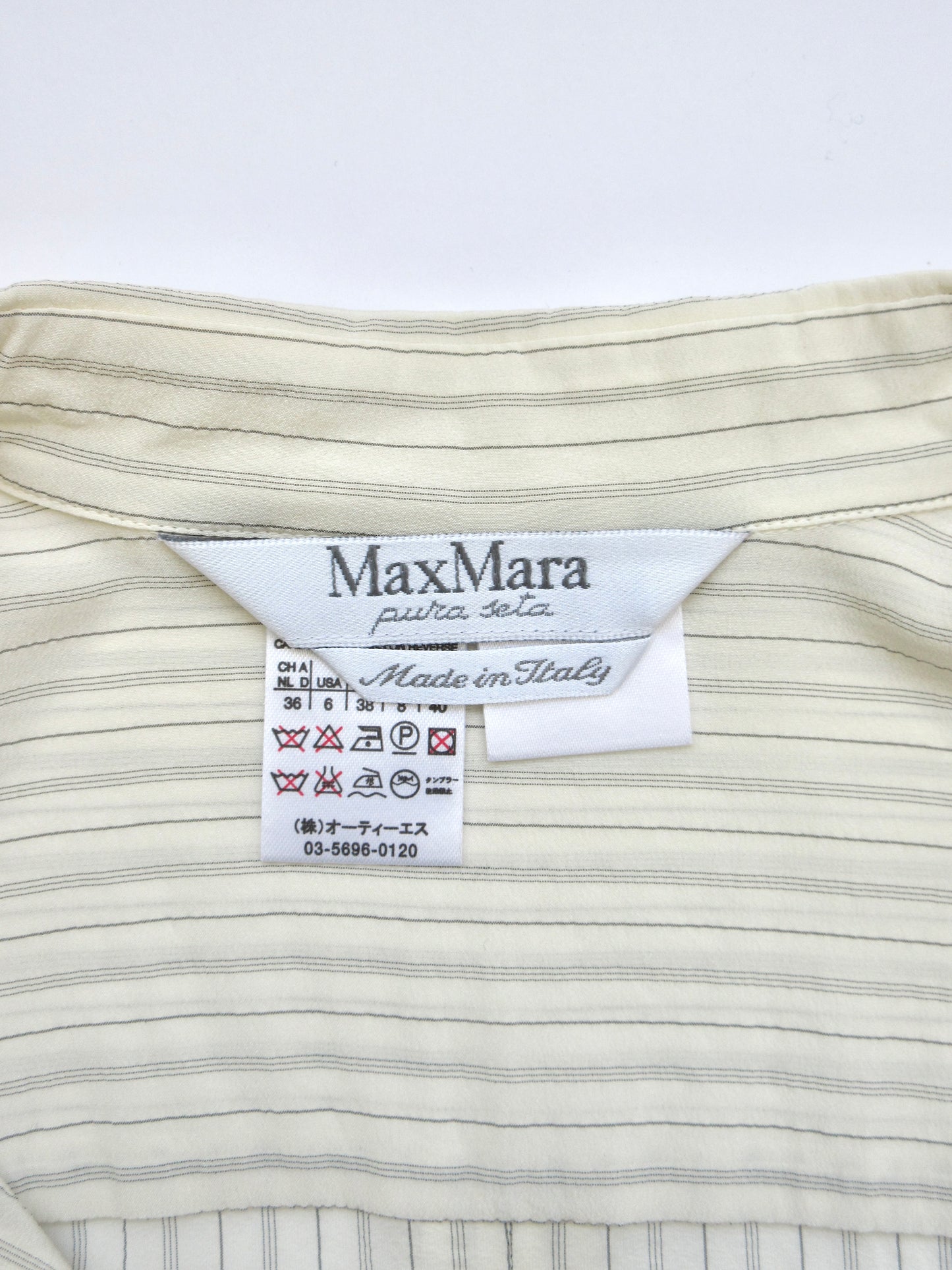 MaxMara silk stripe shirt