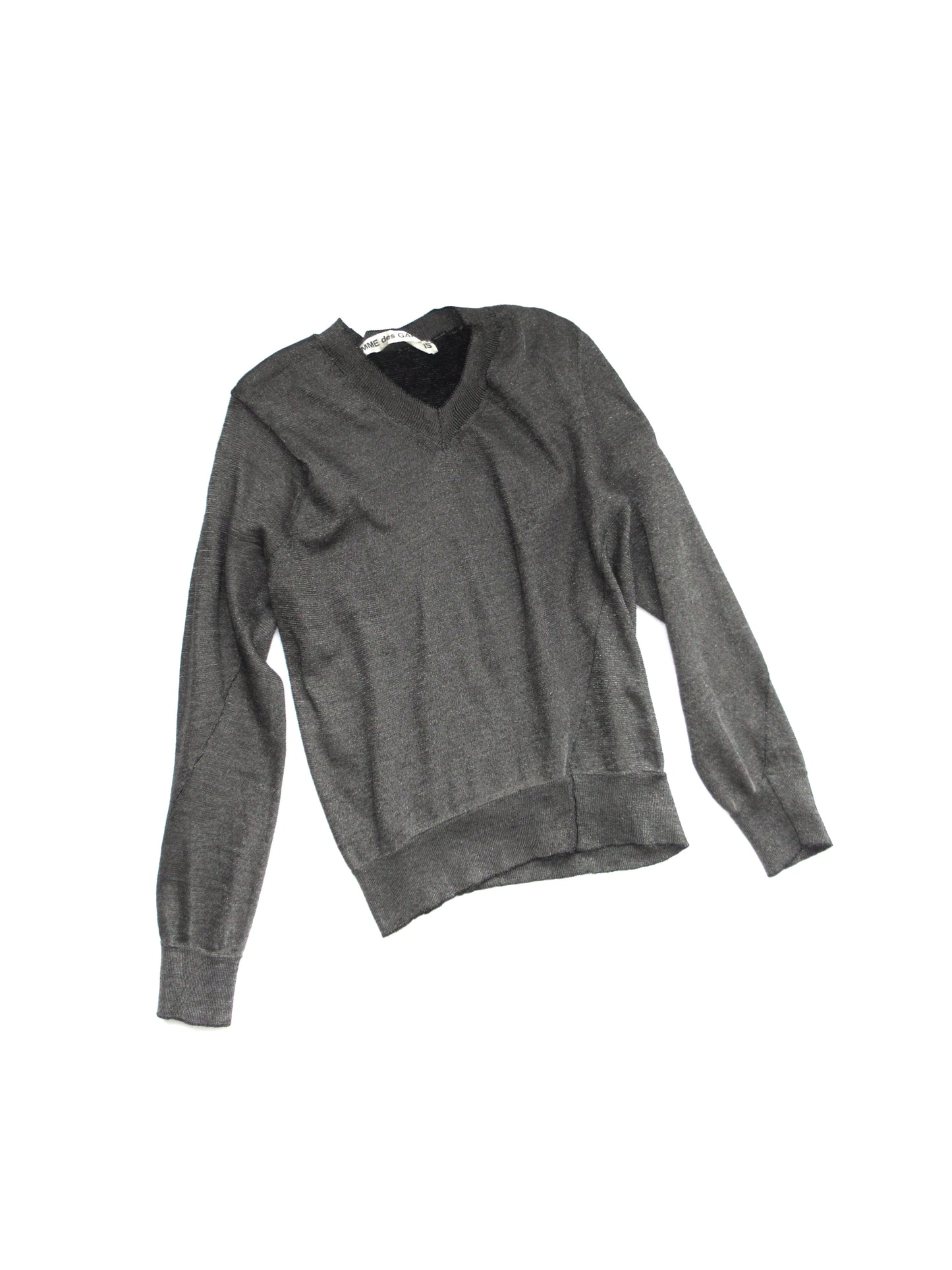 COMME des GARÇONS glitter asymmetry knit