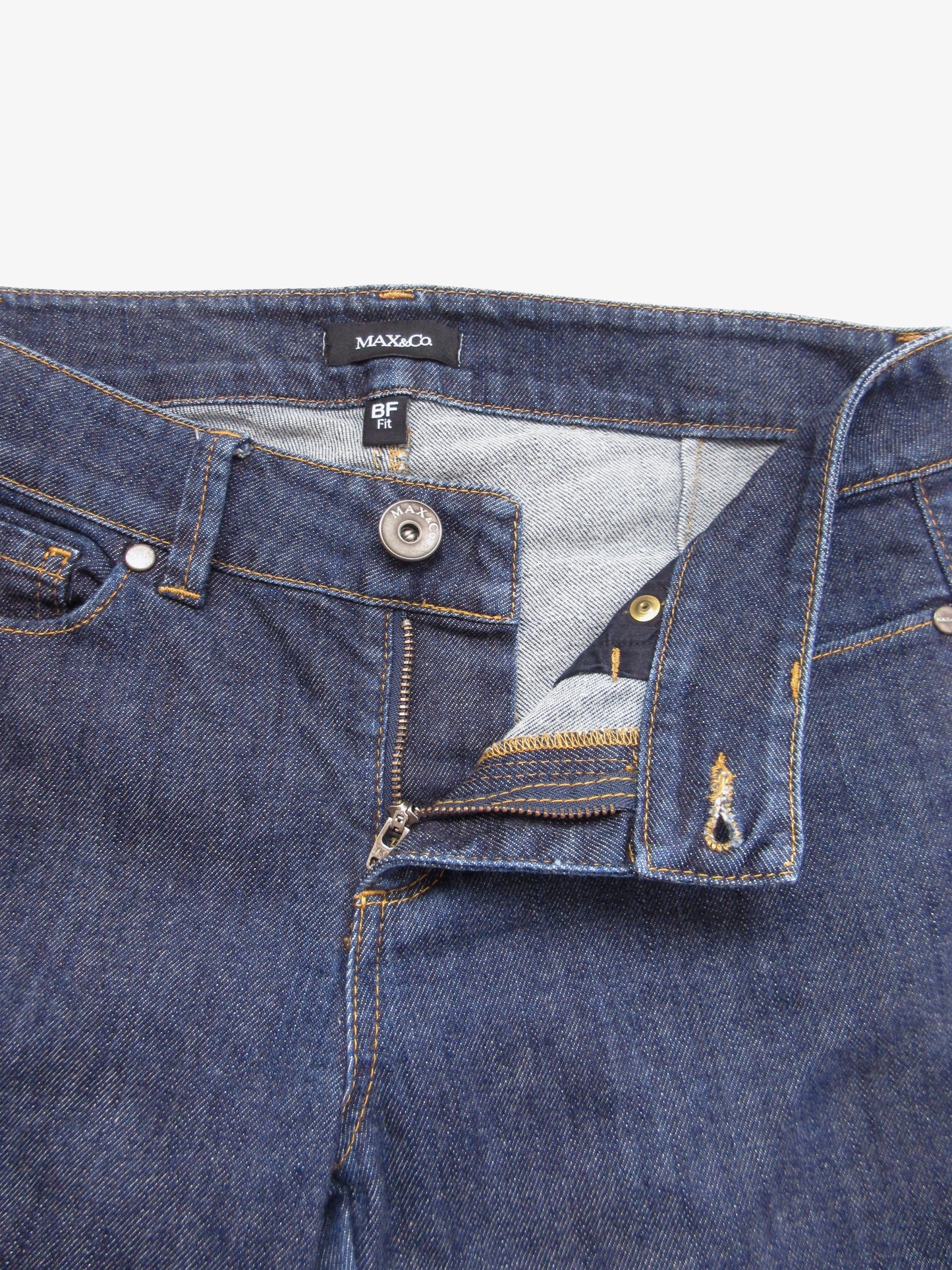 MAX&Co. blue denim slim flare