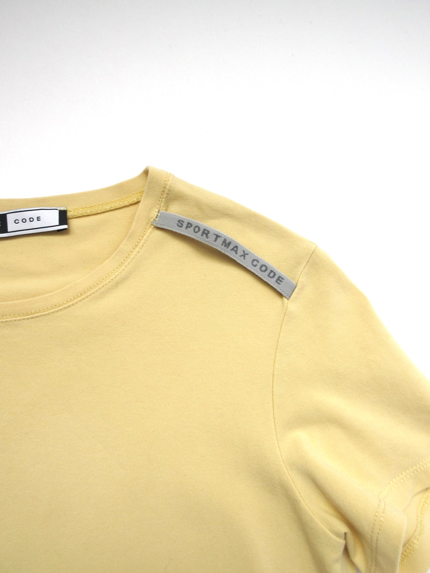 SPORTMAX yellow minimal t-shirt