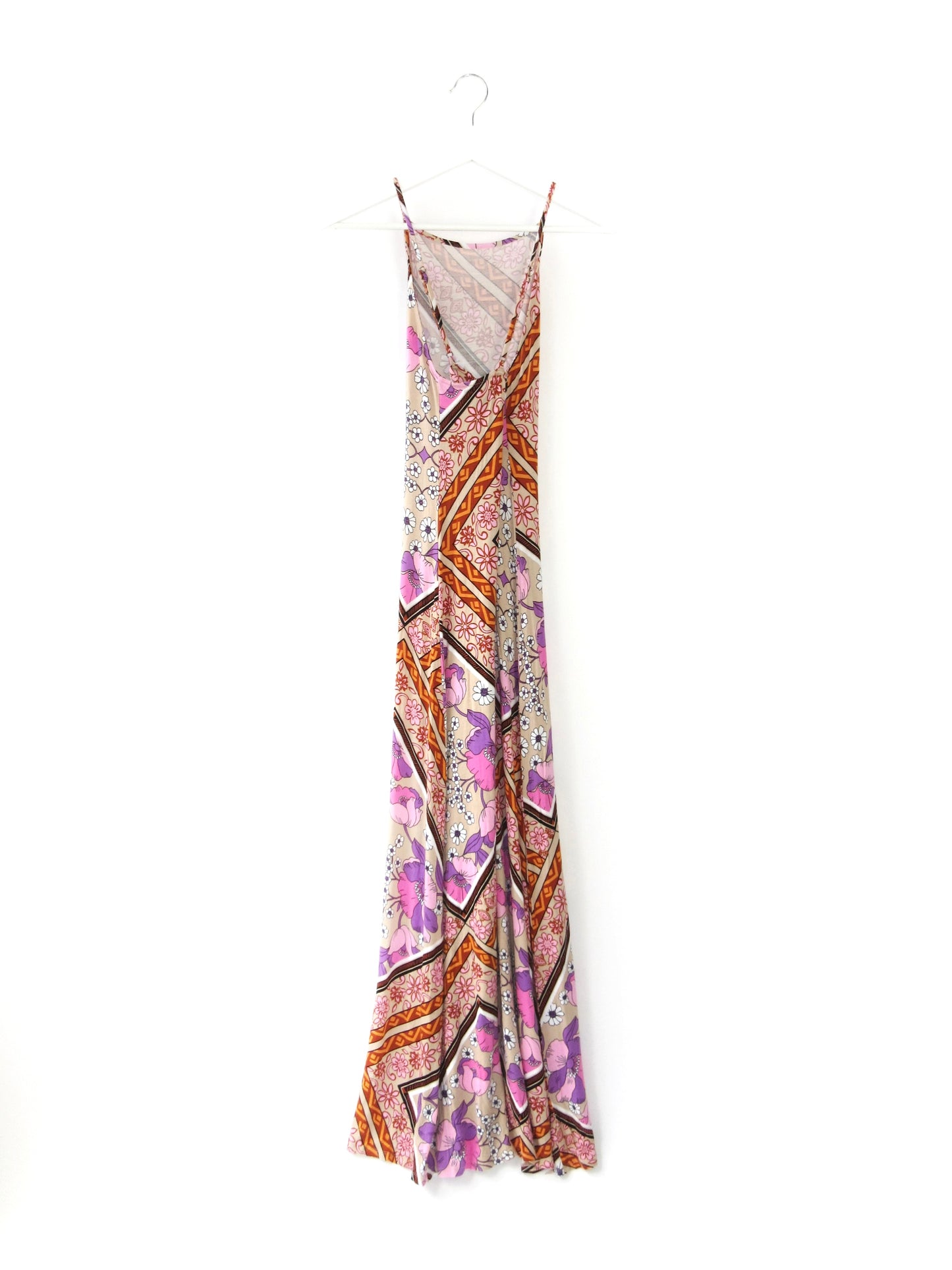 【used】ethnic textile long dress