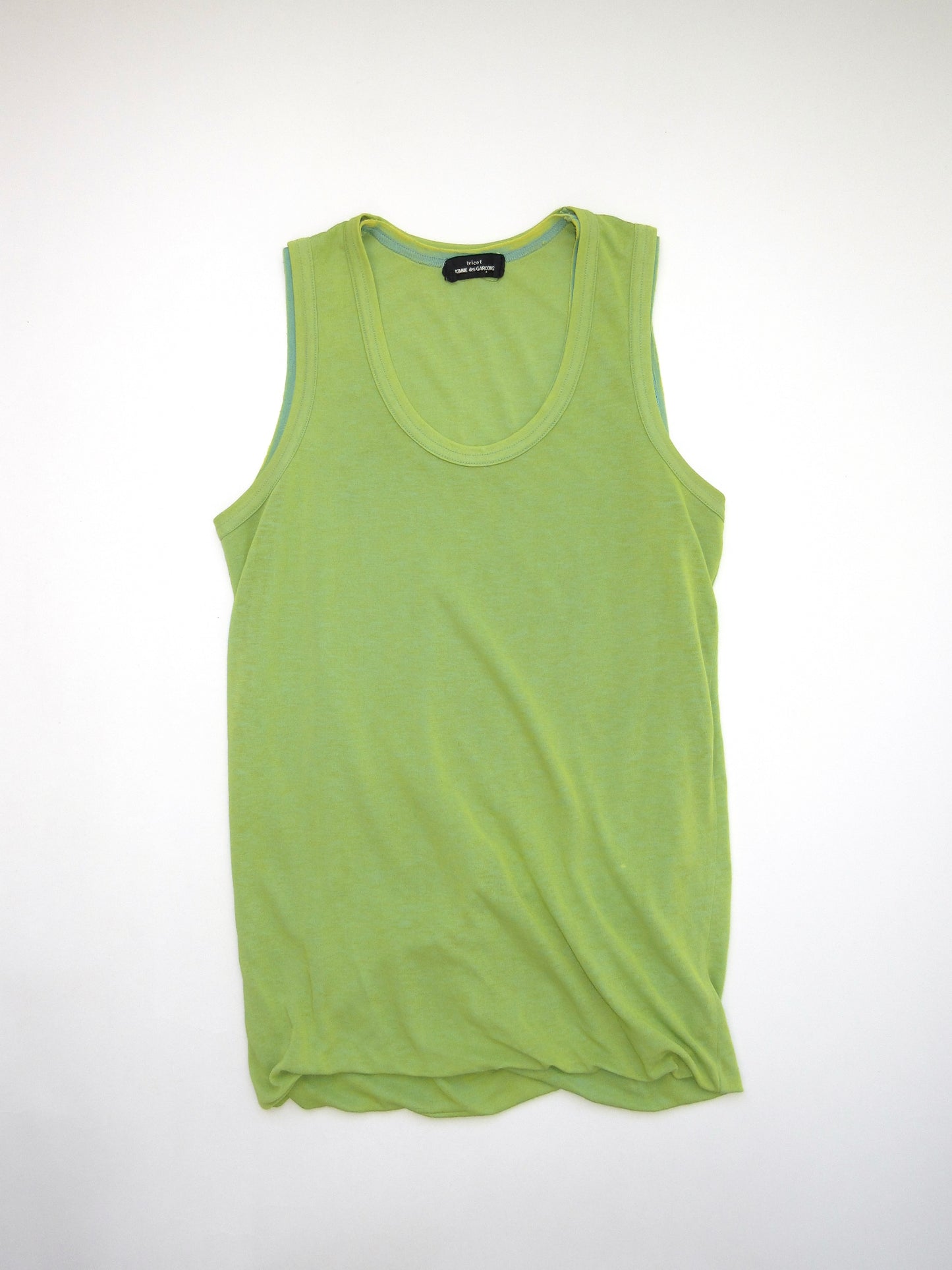 tricot comme des garcons layered tank top