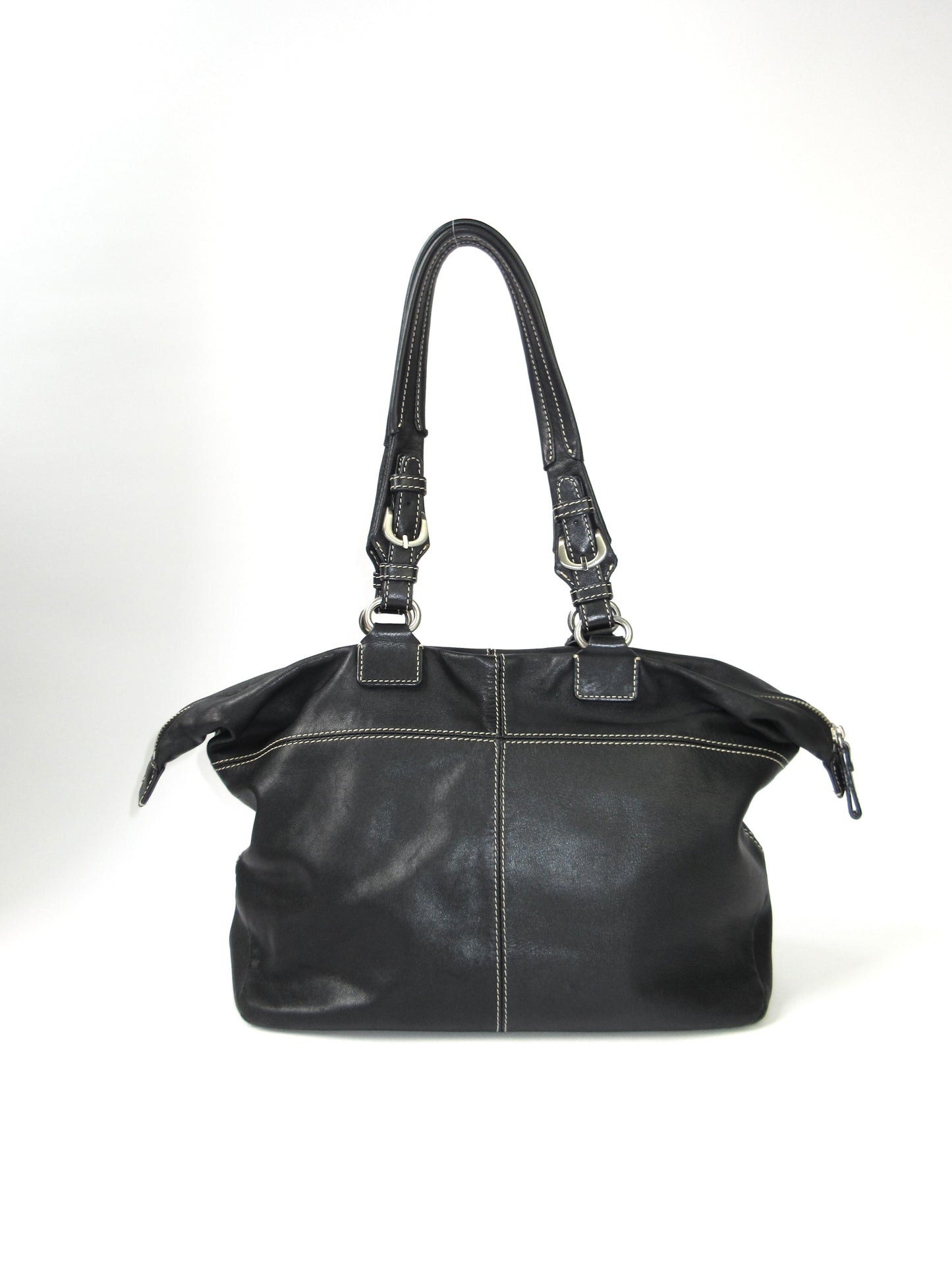 agnes b. leather tote bag